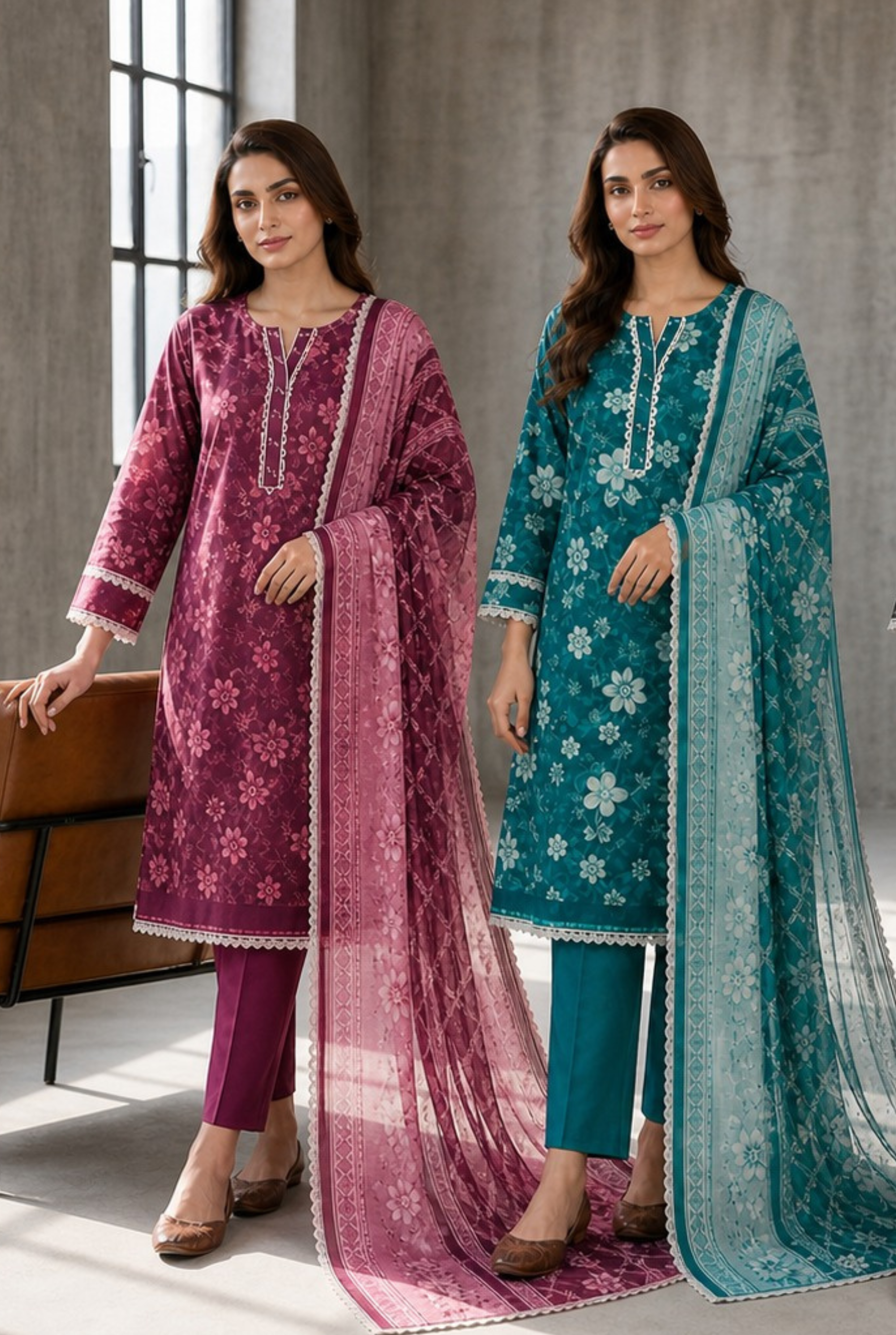 Refined Weave Embroidered Cotton Series | 1201 - 1204