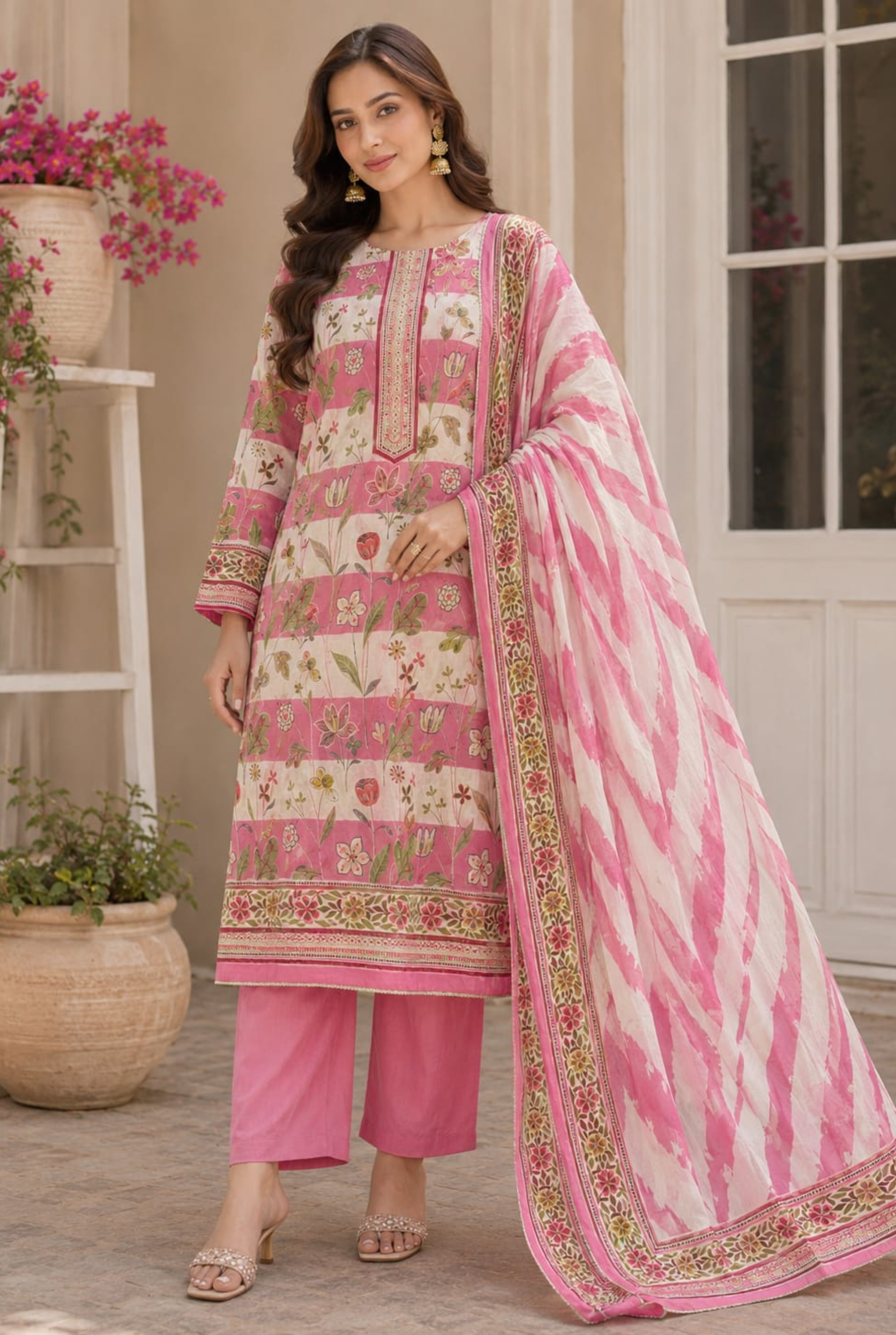 Lotus Meadow Burberry Set | 7704-7706