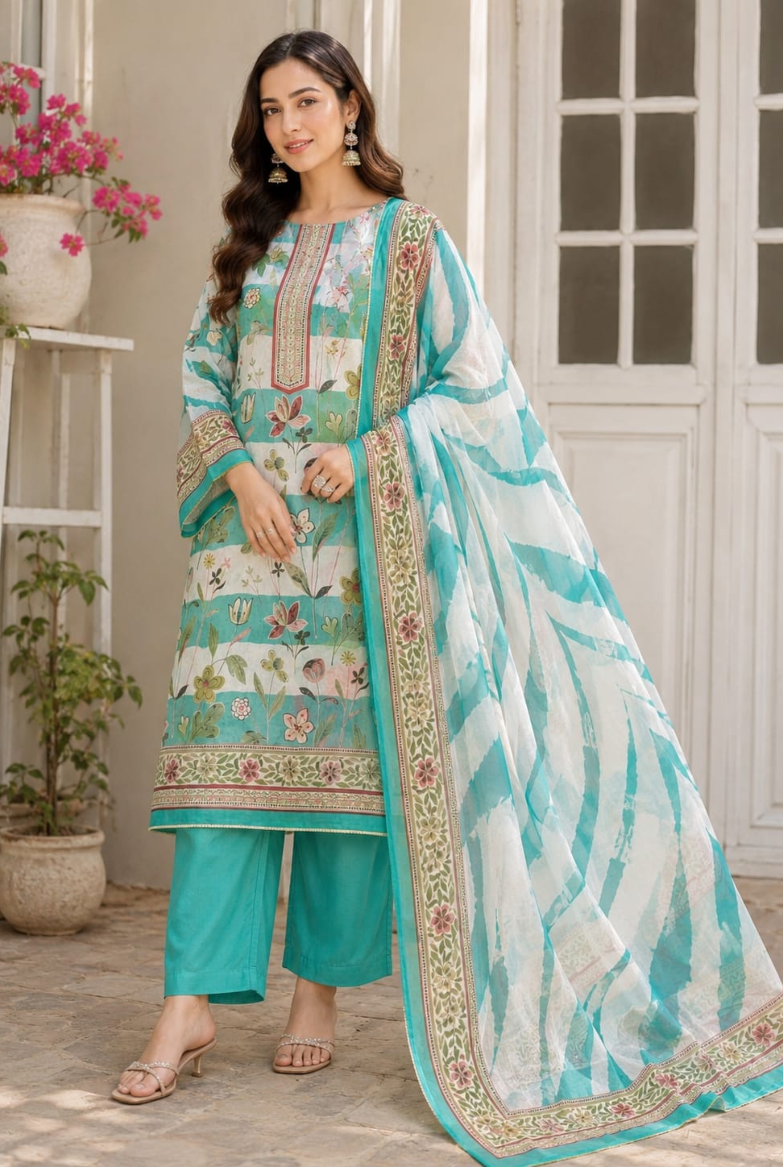 Lotus Meadow Burberry Set | 7704-7706