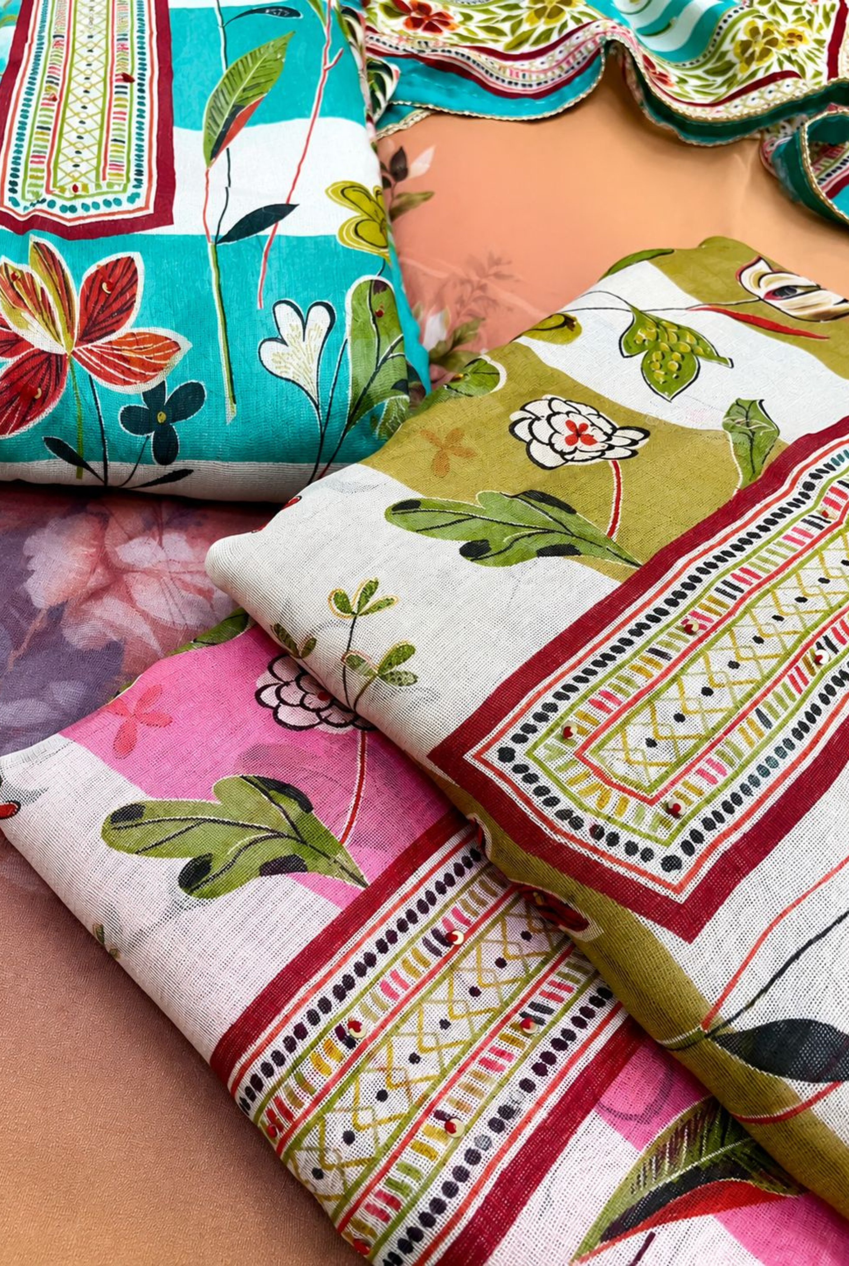 Lotus Meadow Burberry Set | 7704-7706
