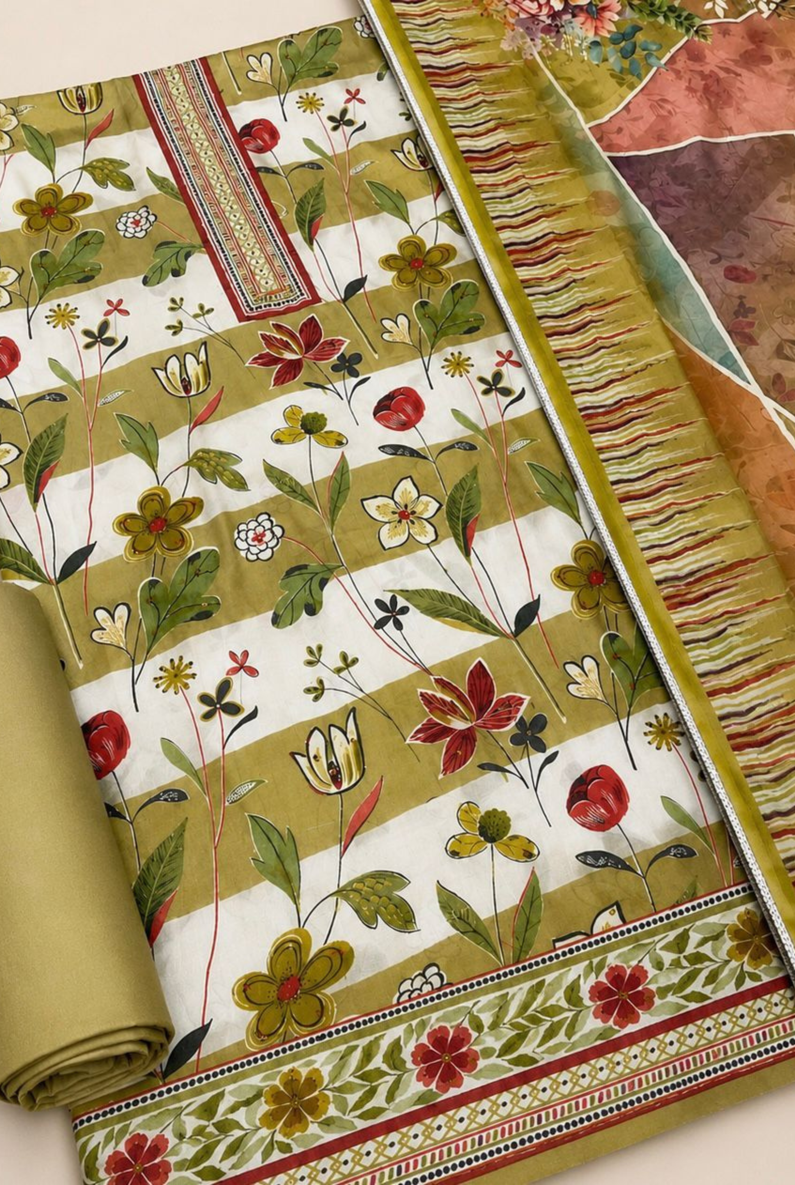 Lotus Meadow Burberry Set | 7704-7706