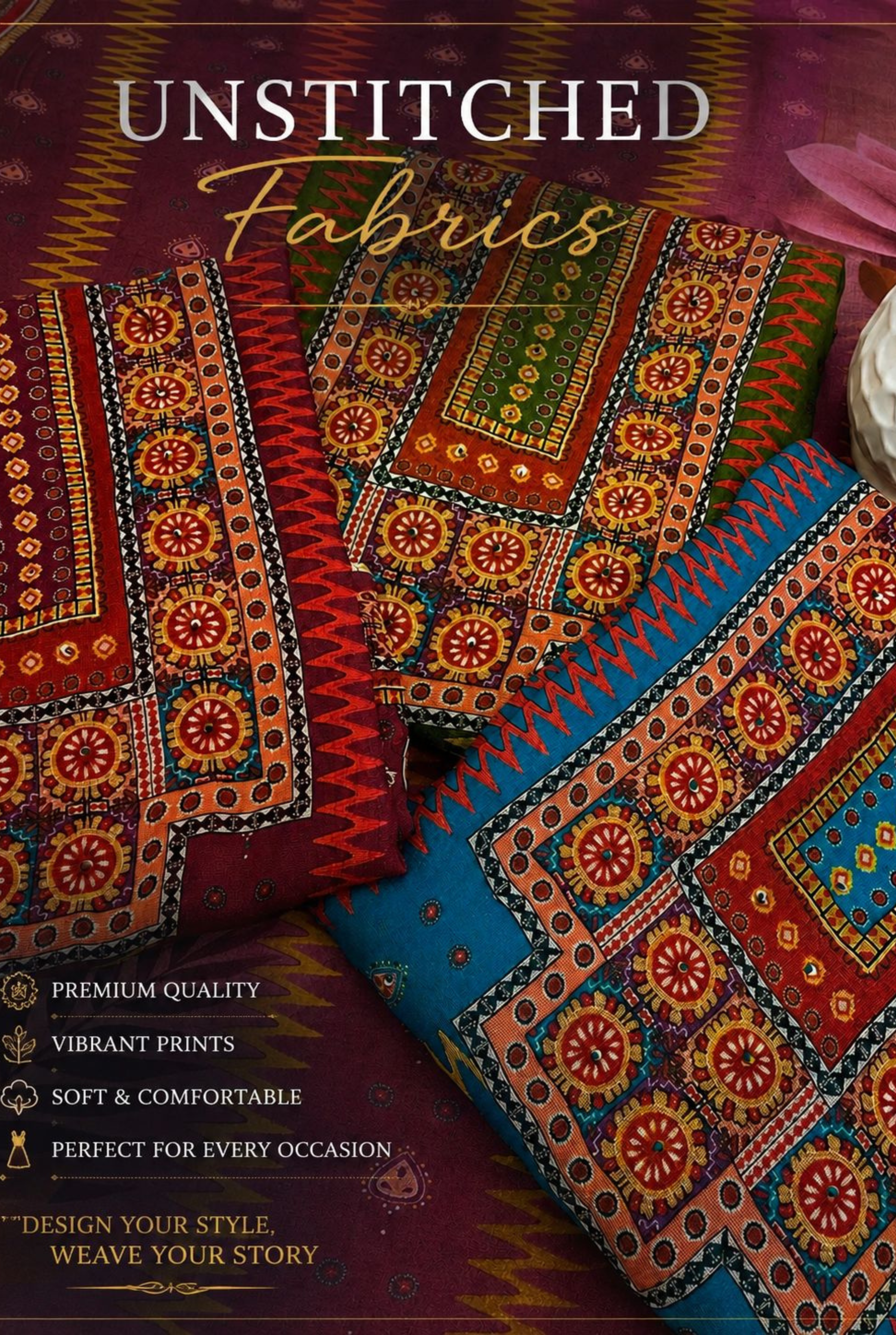 Tribal Zigzag Print | 6607-6609