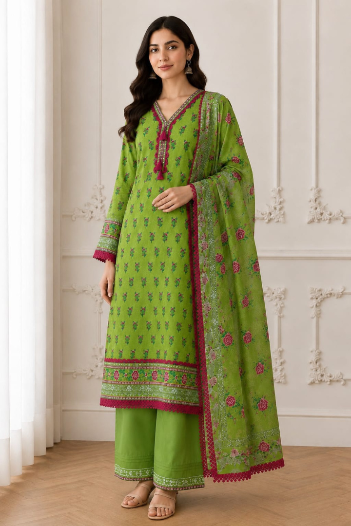 Premium Lawn Stitched Series | 4202