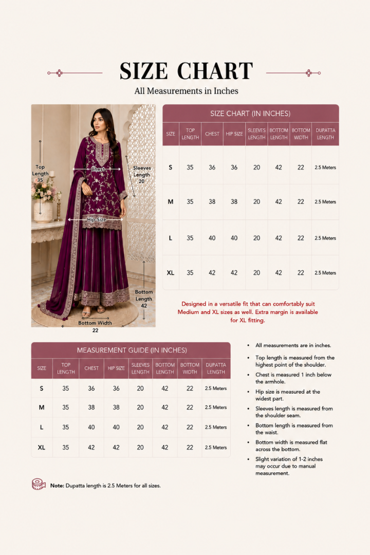Designer Bridal Collection - Handcrafted Festive sharara Set | 7101