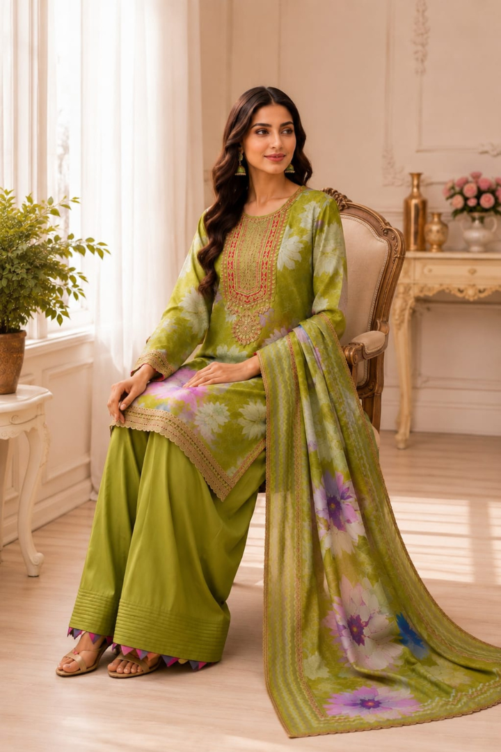 Peony Bloom Farshi Shalwar Series | 4251