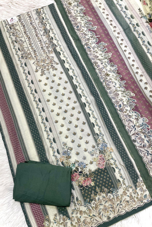 PREMIUM MUSLIN THREAD EMBROIDERED PERFECTION | 0987