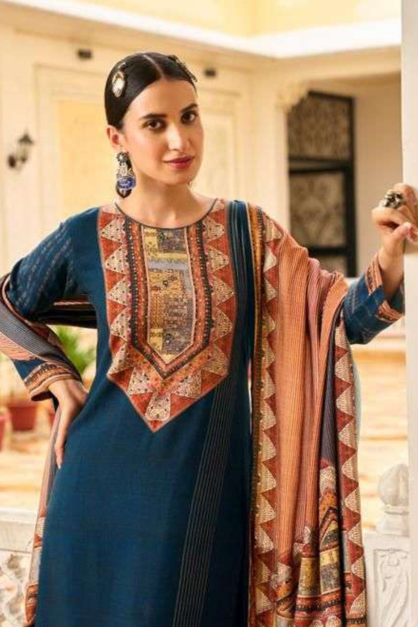 Majestic Pashmina Kaftan Set