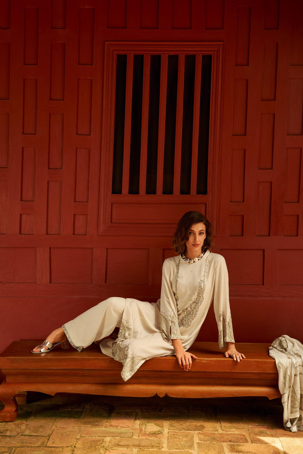 Crystal Grey Kurta Set