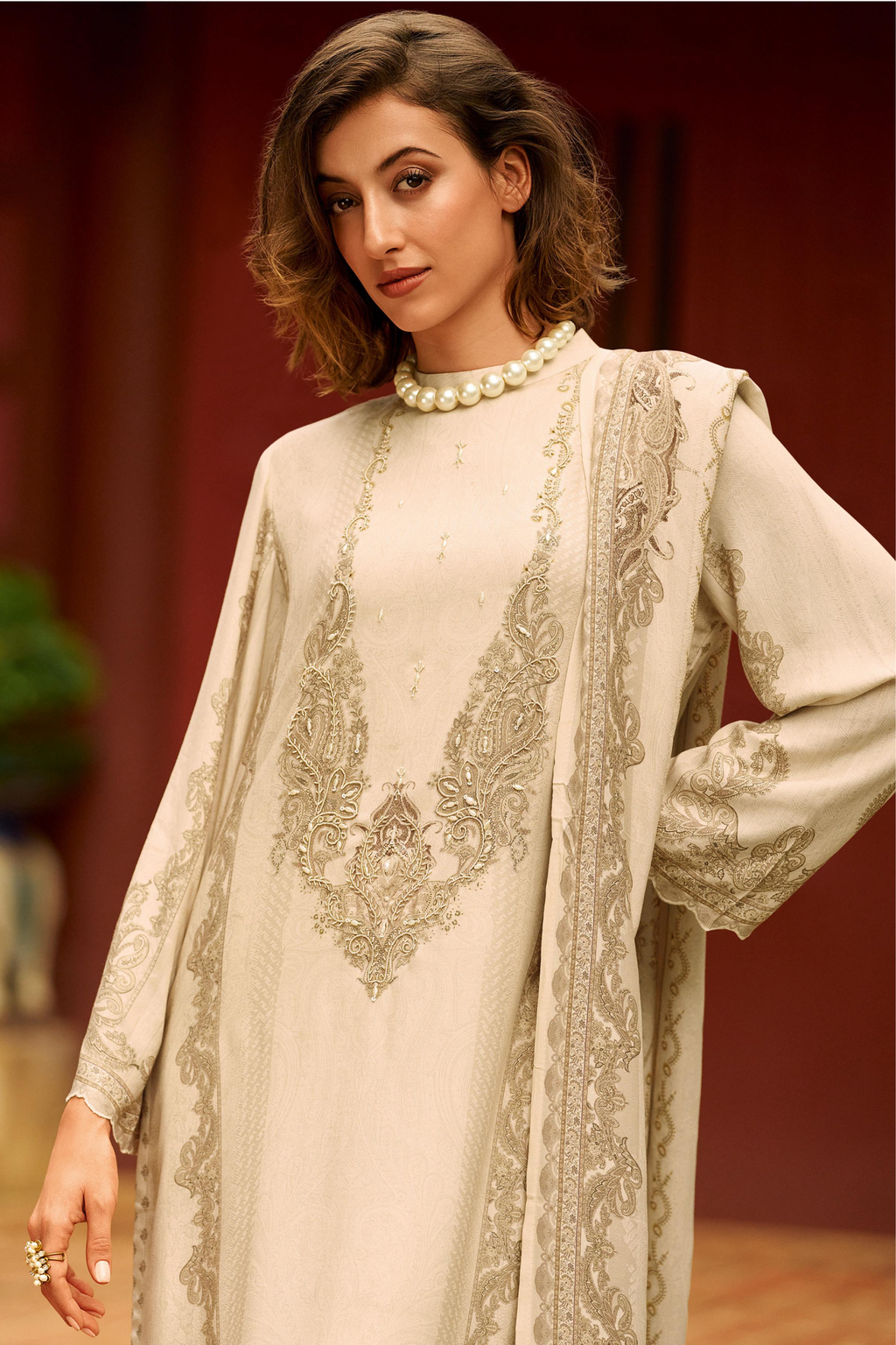 Crystal Grey Kurta Set