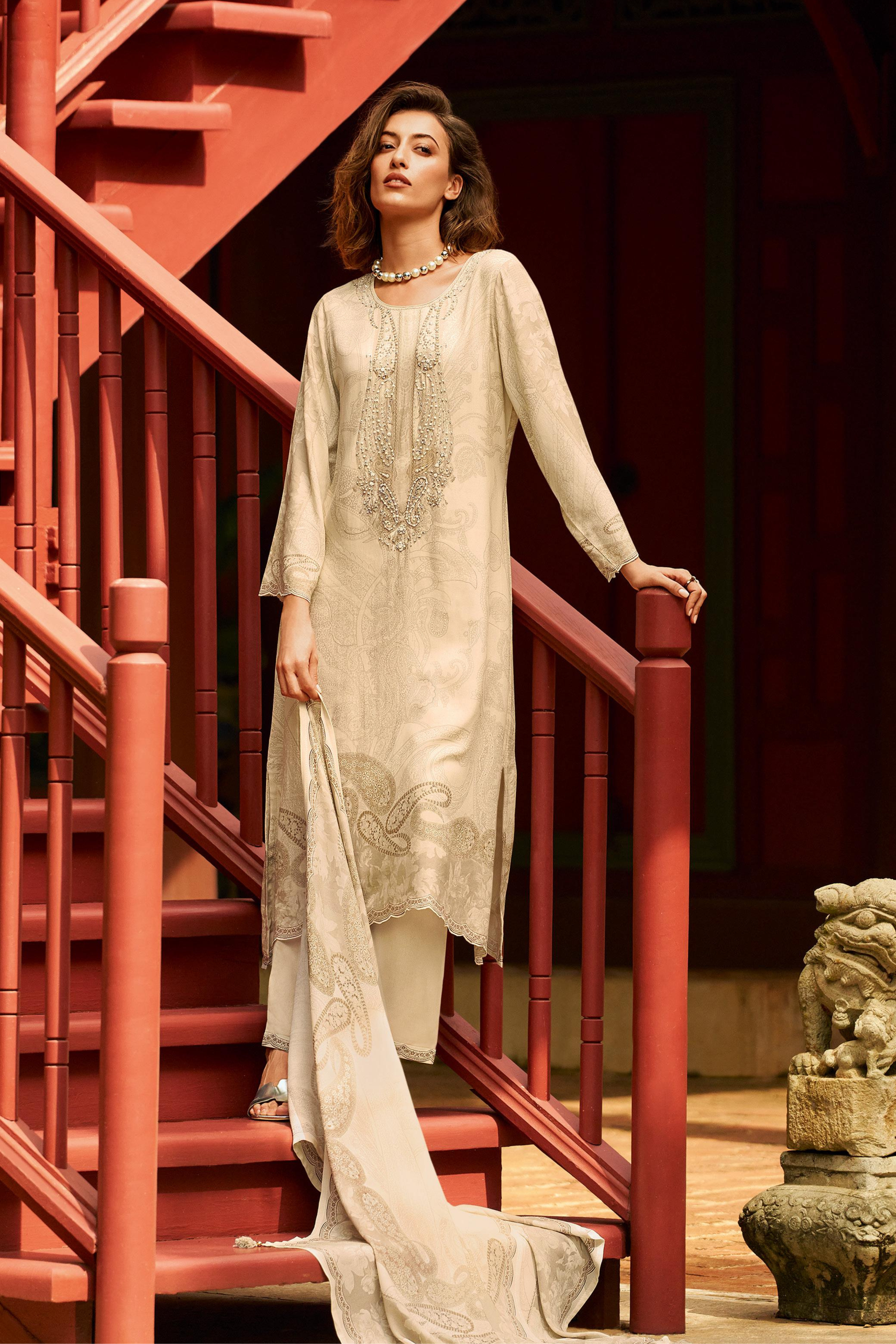 Crystal Grey Kurta Set
