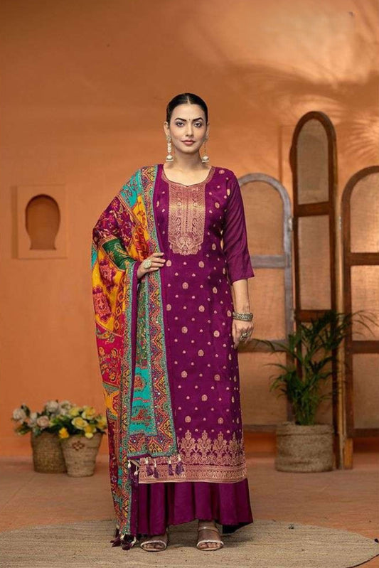 HANSINI DESIGNER UN-STITCHED COLLECTION | NE-S48-D