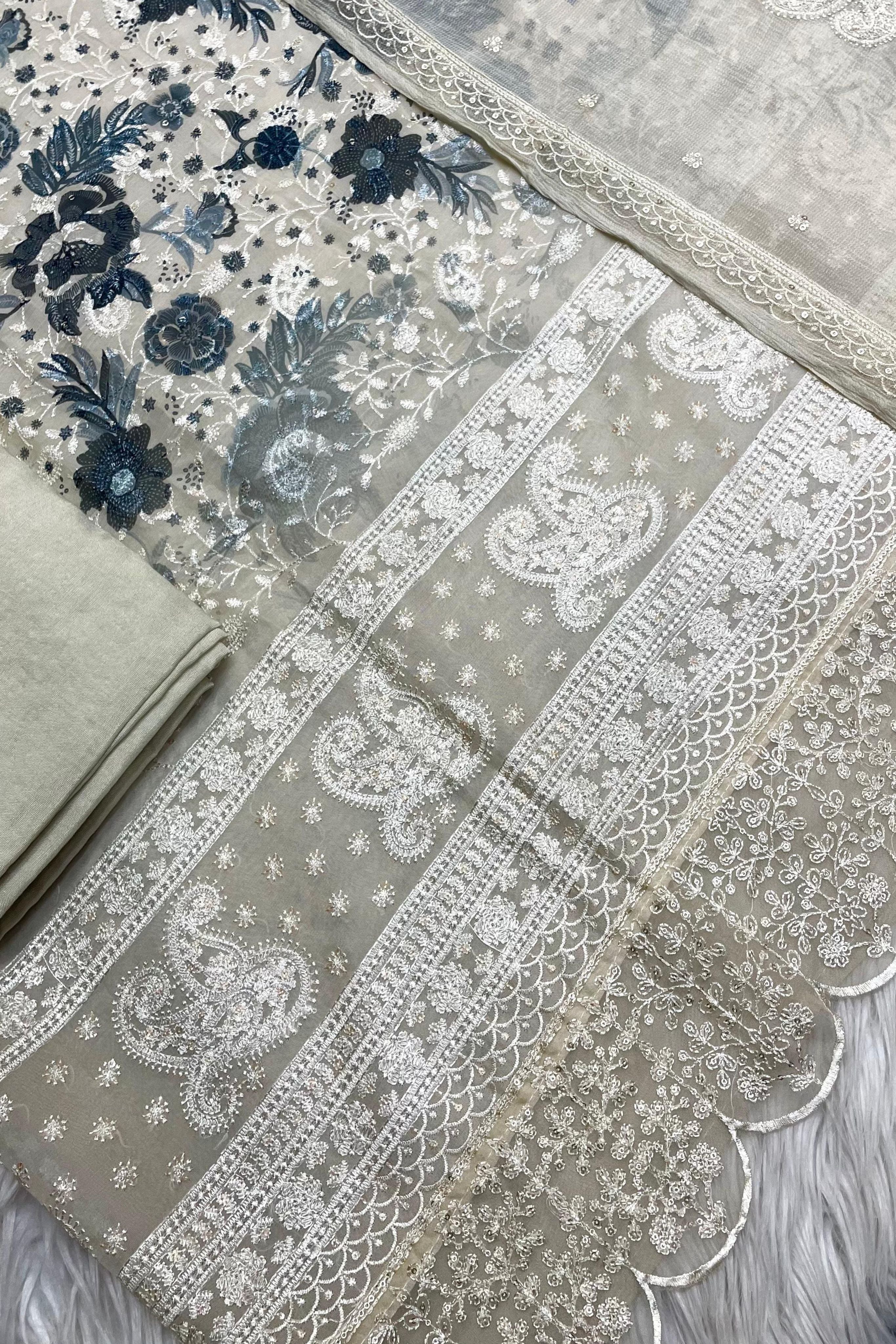 Monochrome Grace: Organza Edition