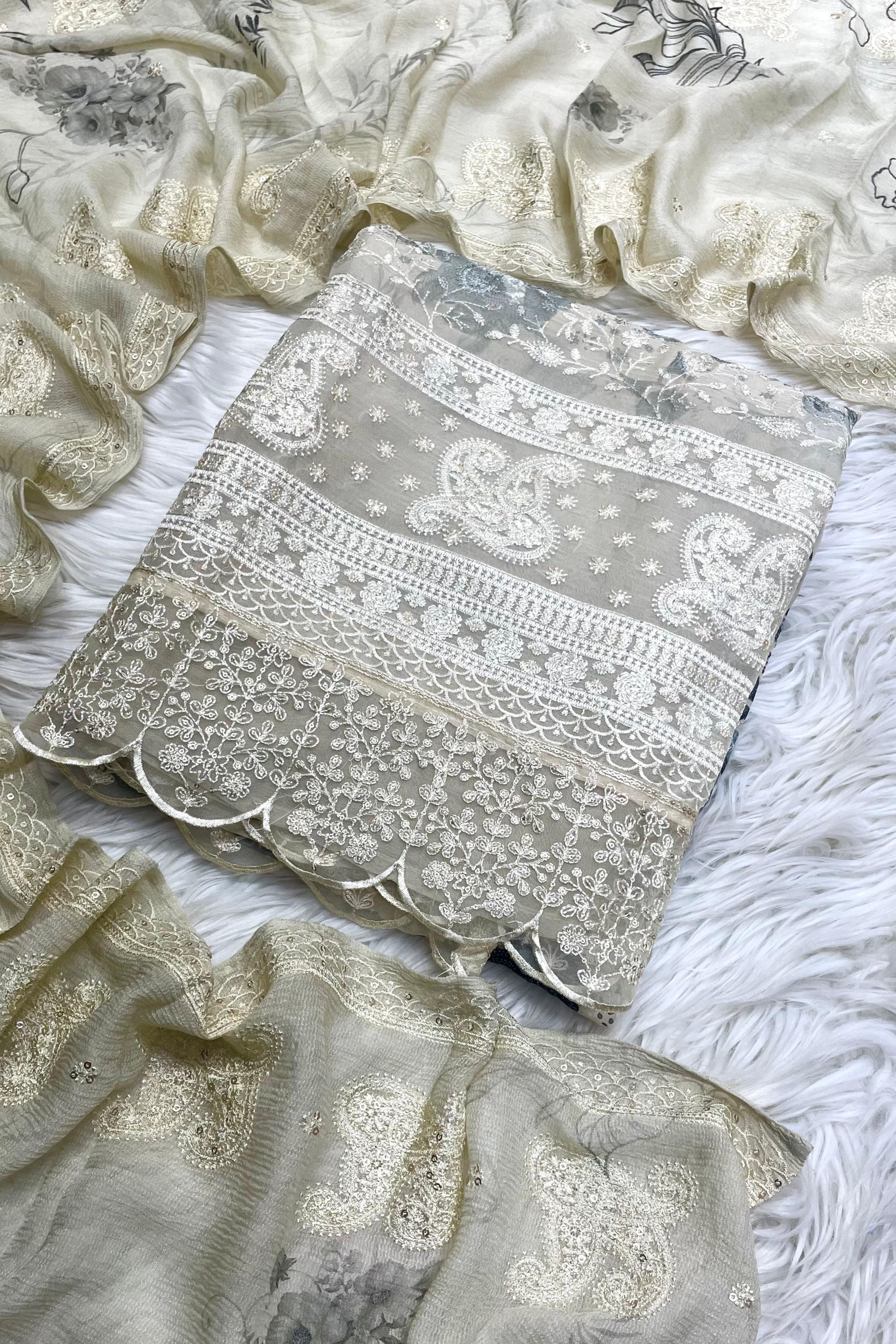 Monochrome Grace: Organza Edition