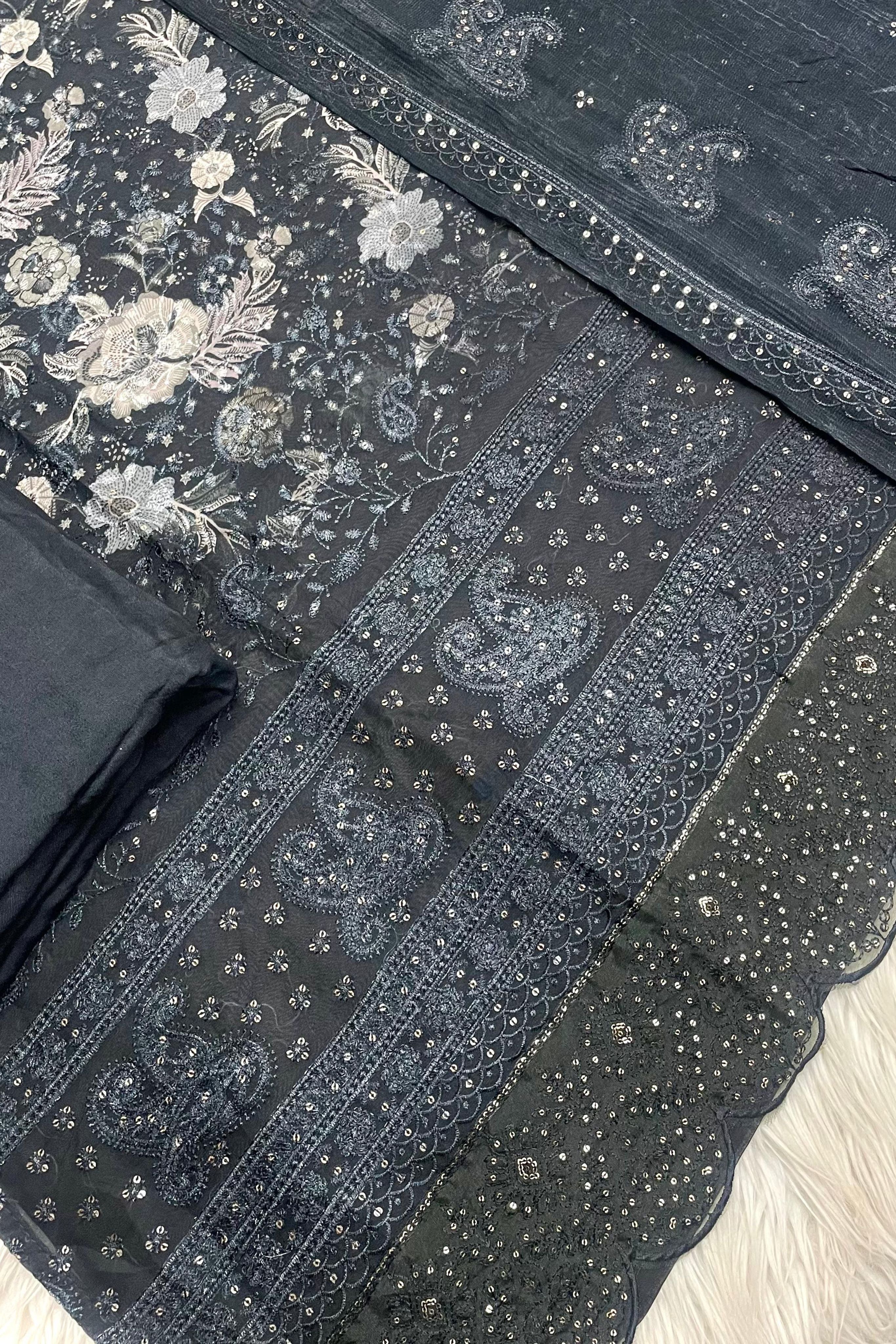 Monochrome Grace: Organza Edition