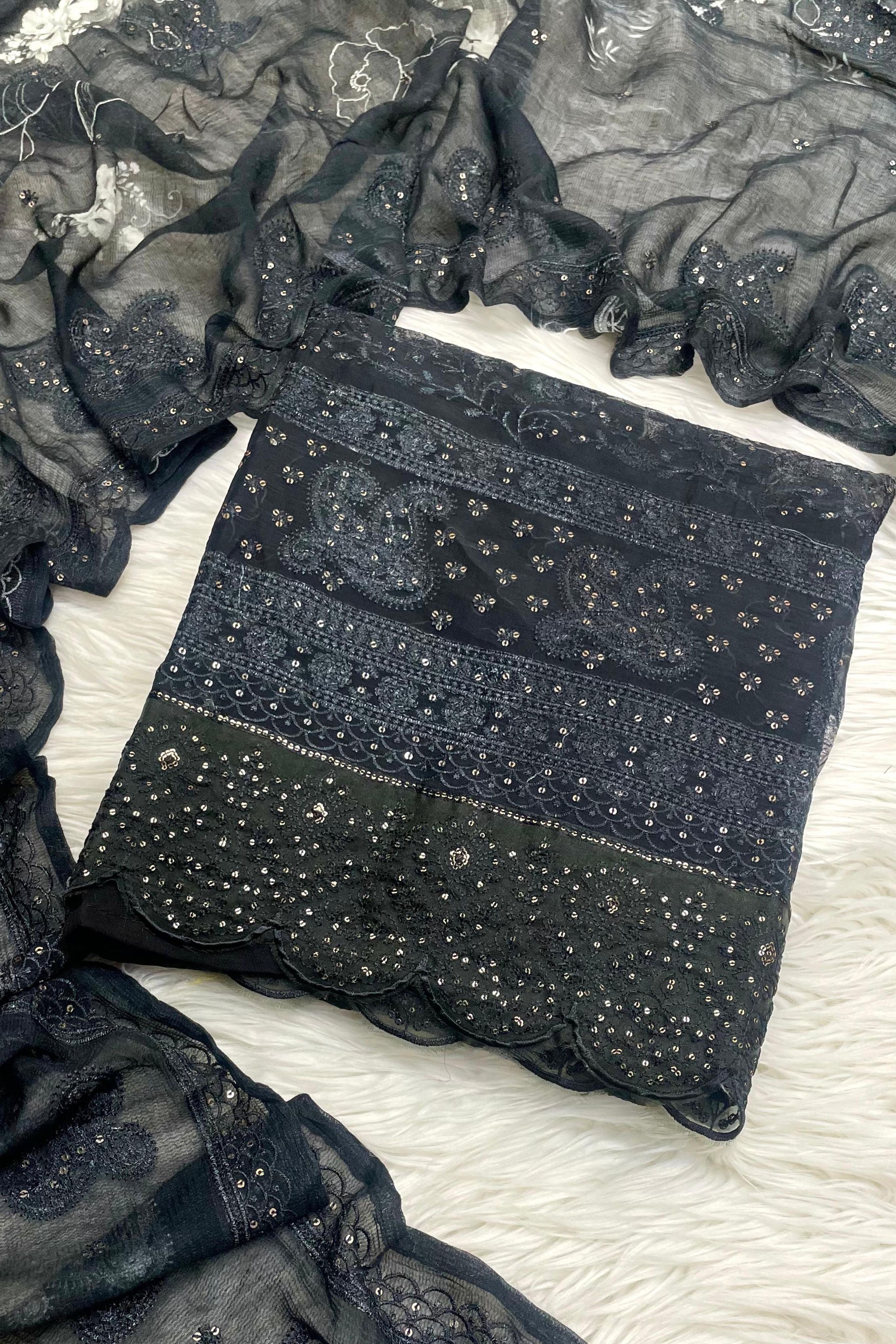 Monochrome Grace: Organza Edition