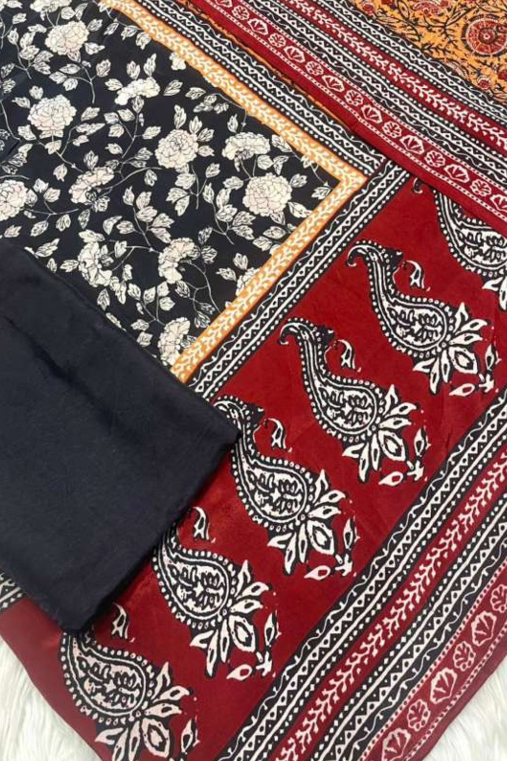 Royal Touch: Embroidered Crepe Series