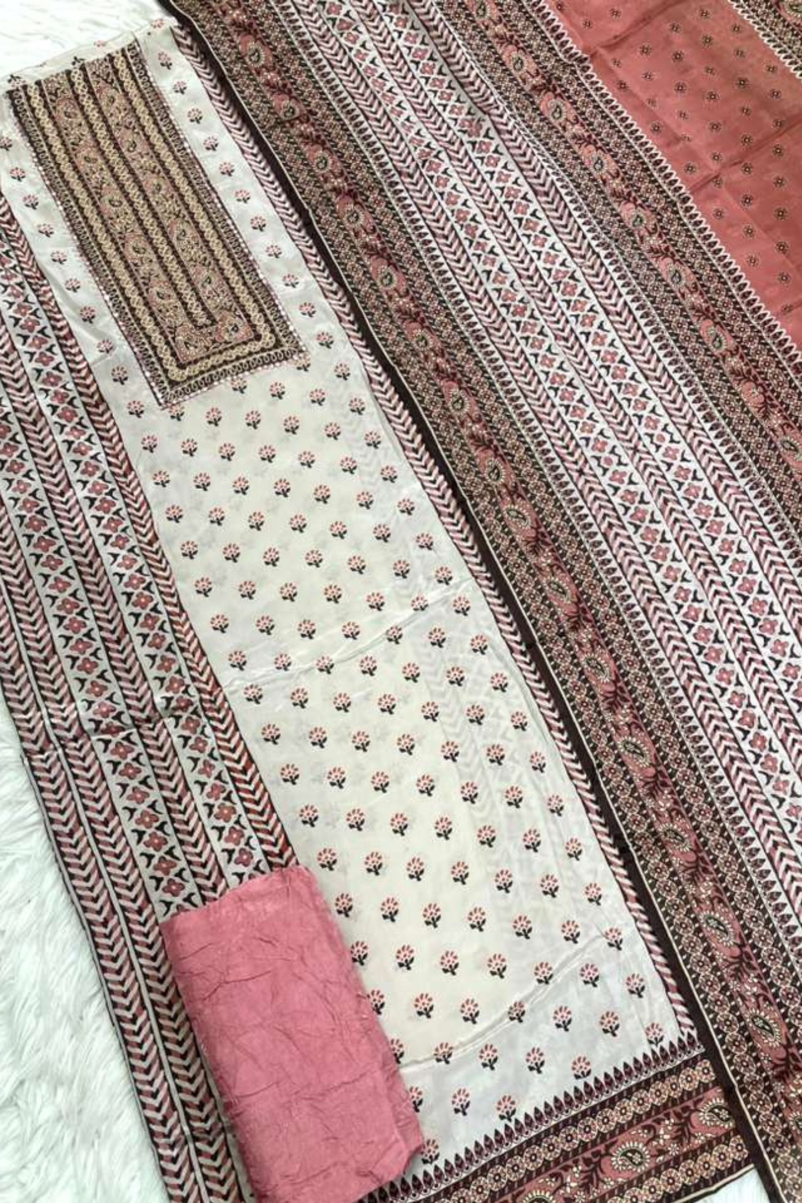 Royal Touch: Embroidered Crepe Series