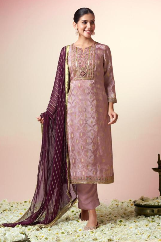 Pure Muslin Shalwar Suit