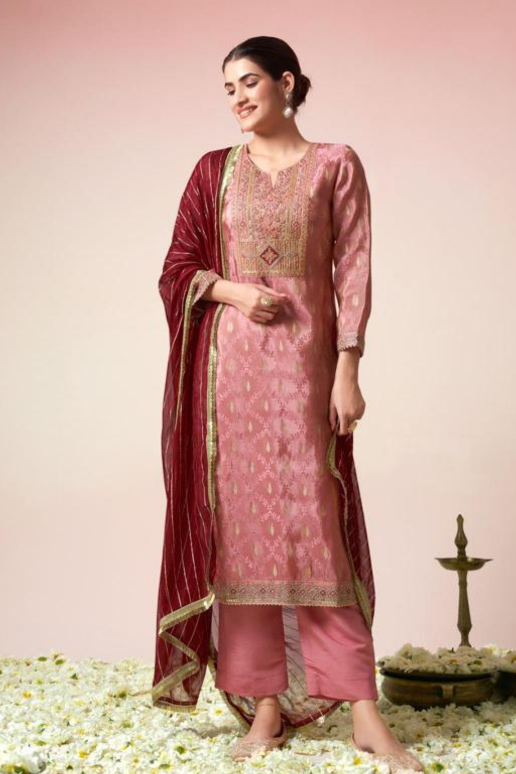 Pure Muslin Shalwar Suit