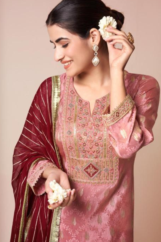 Pure Muslin Shalwar Suit