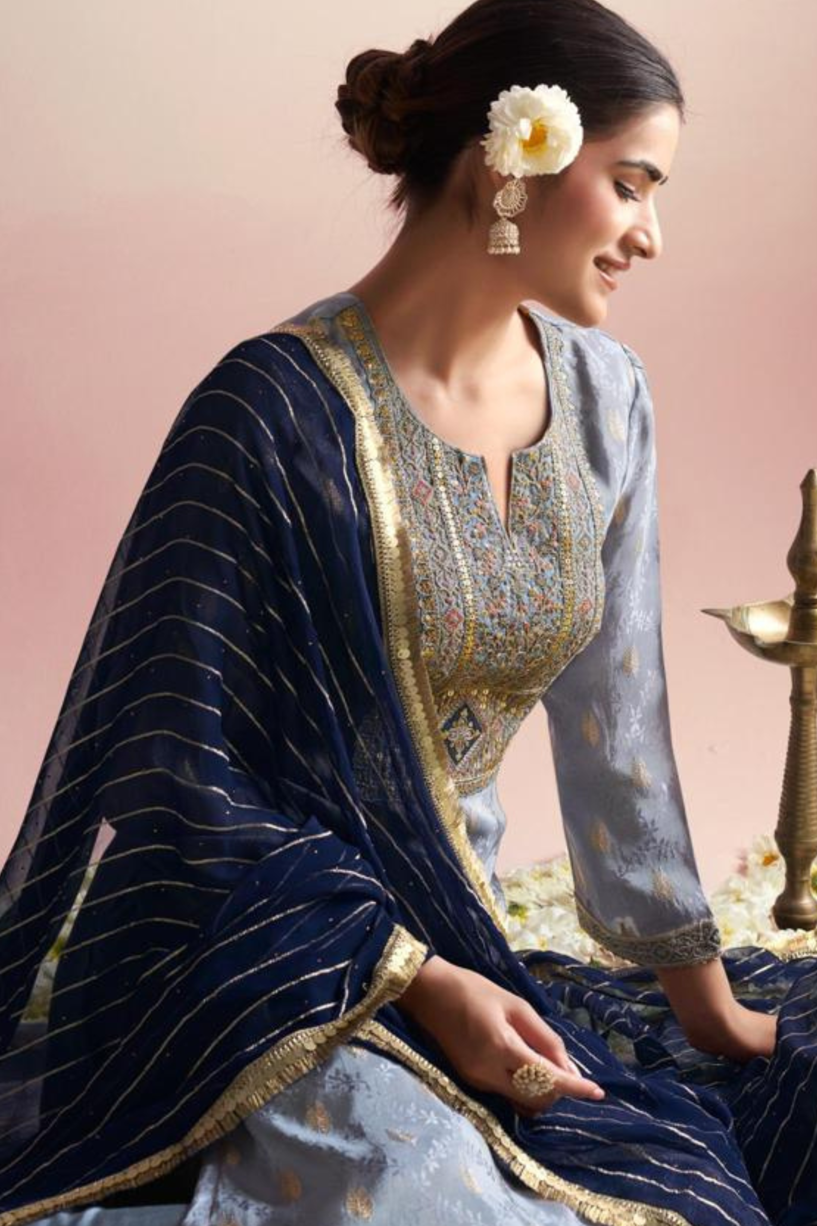 Pure Muslin Shalwar Suit