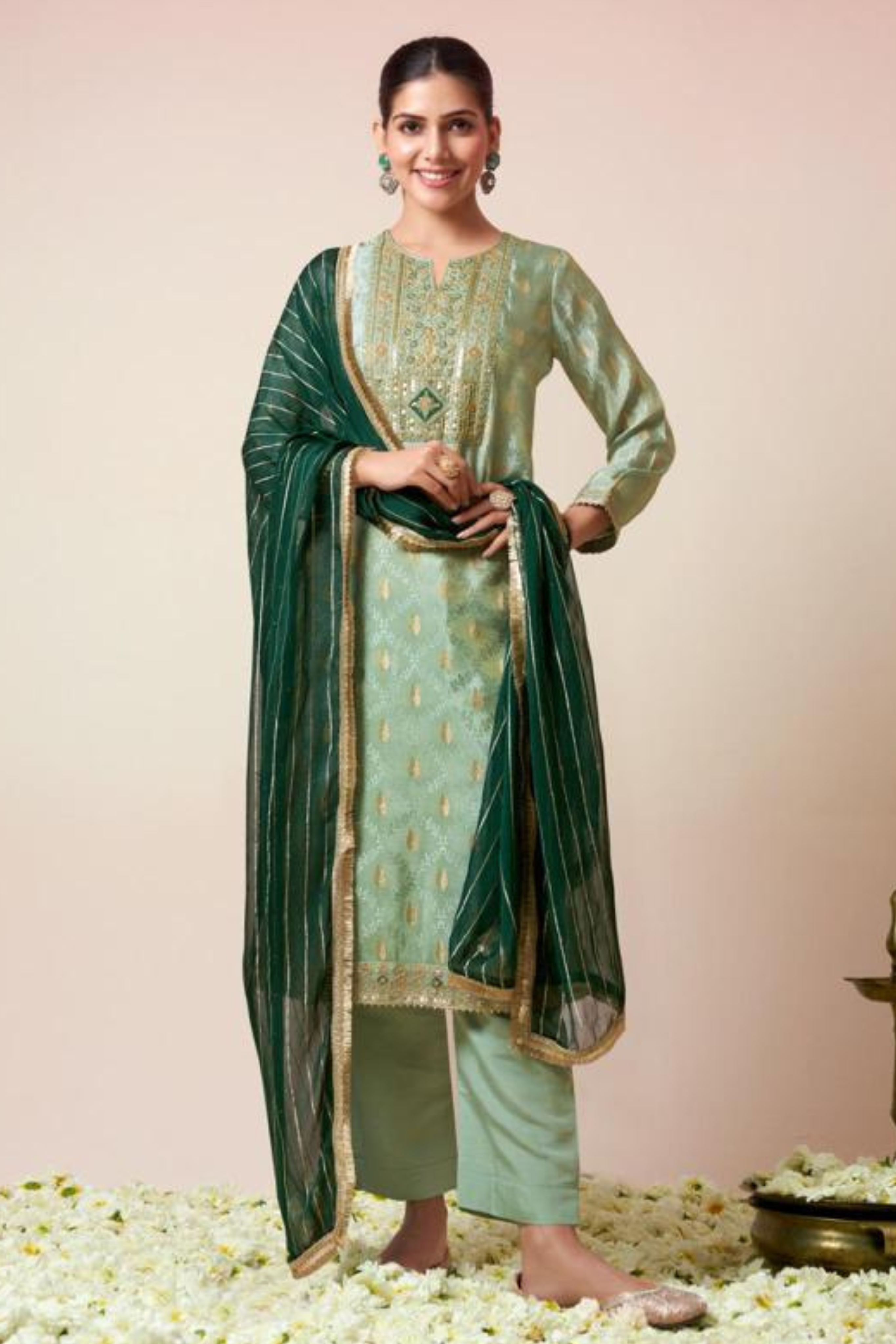 Pure Muslin Shalwar Suit