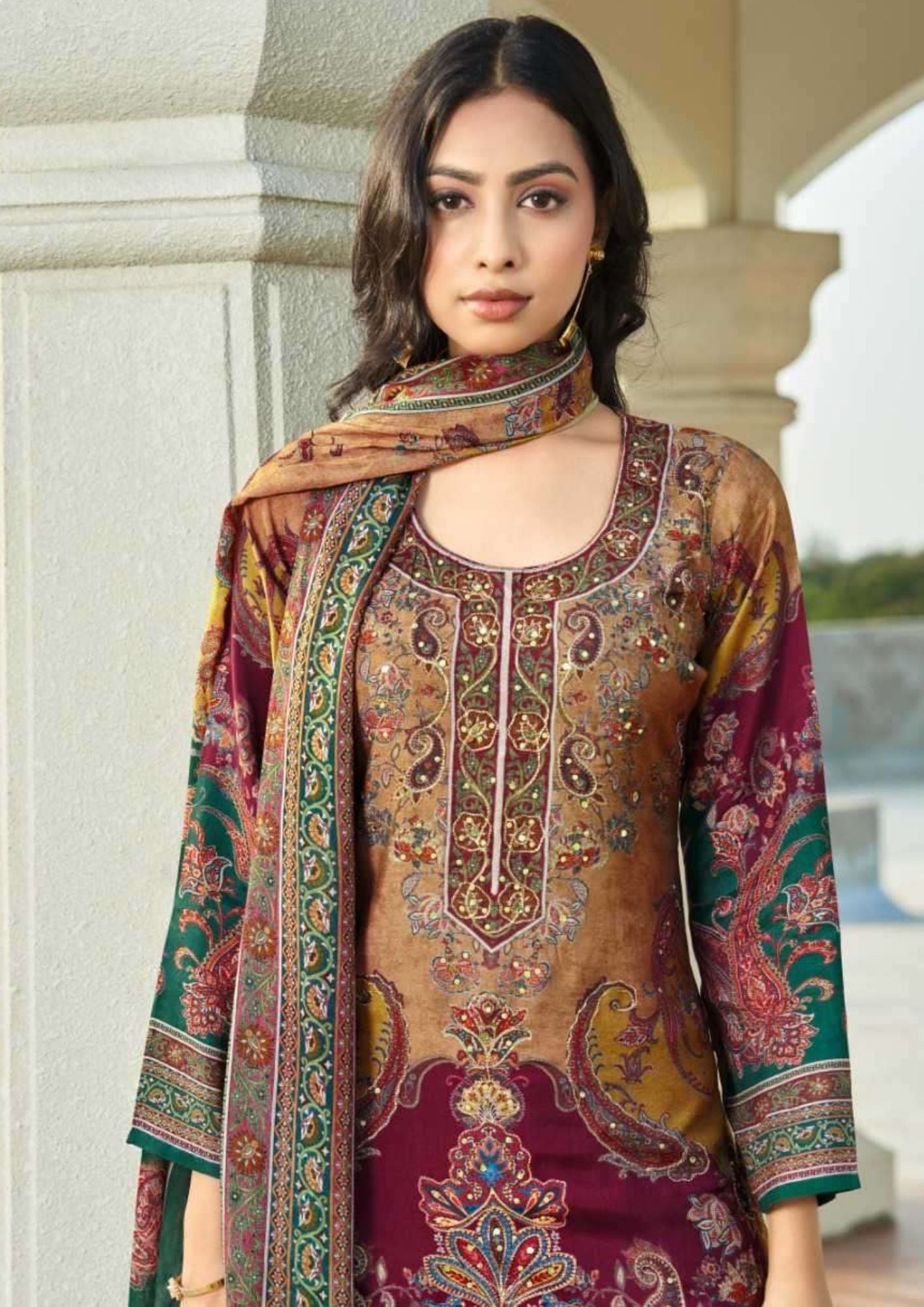 Adhitri Muslin Designer Perfection - 1001