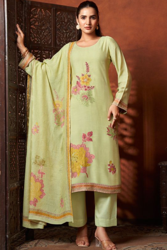 Royal Jacquard Muslin Ensemble