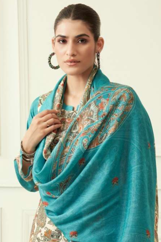 Elegance Royal Muslin Suit