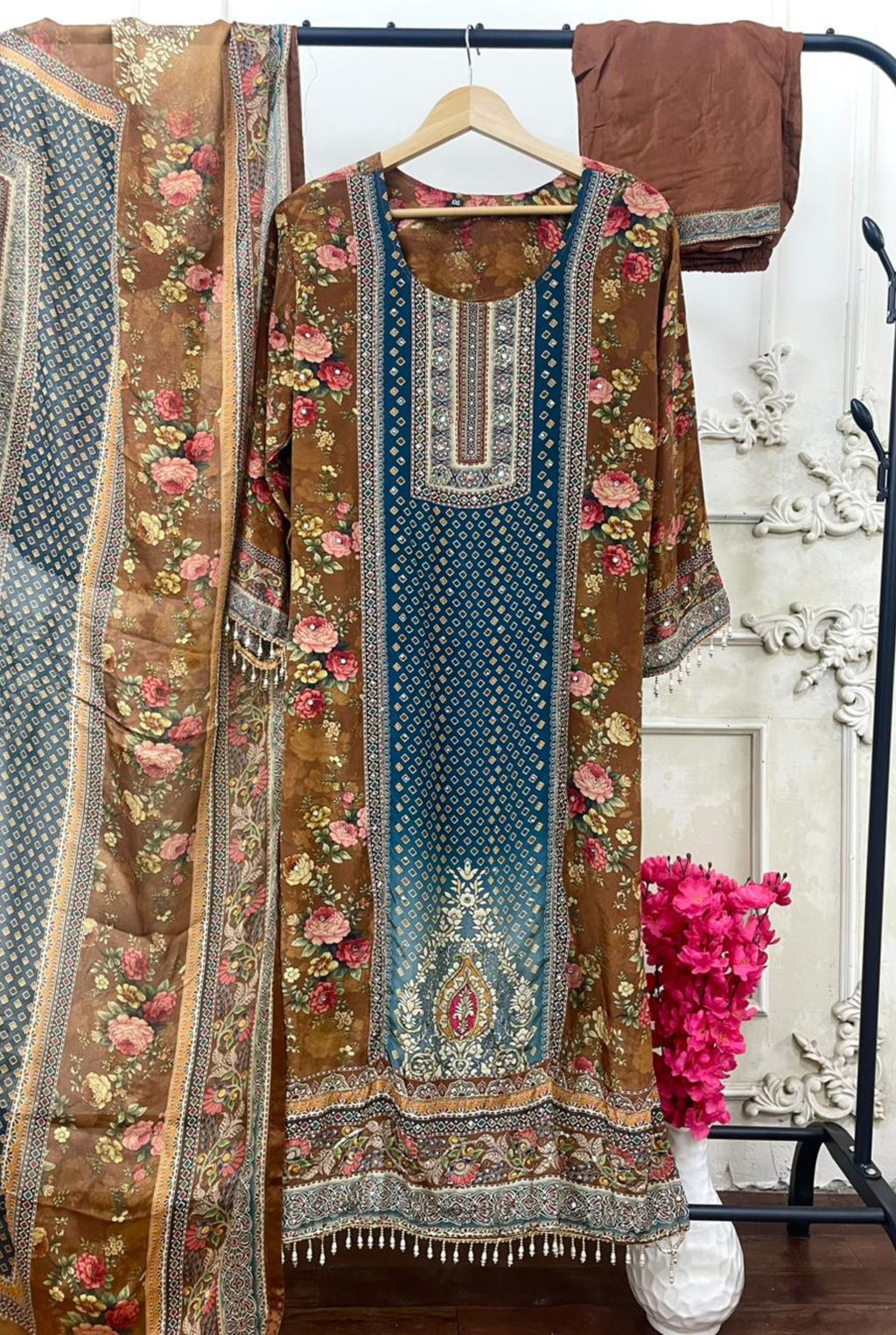 Premium Handwork crepe set | 1701