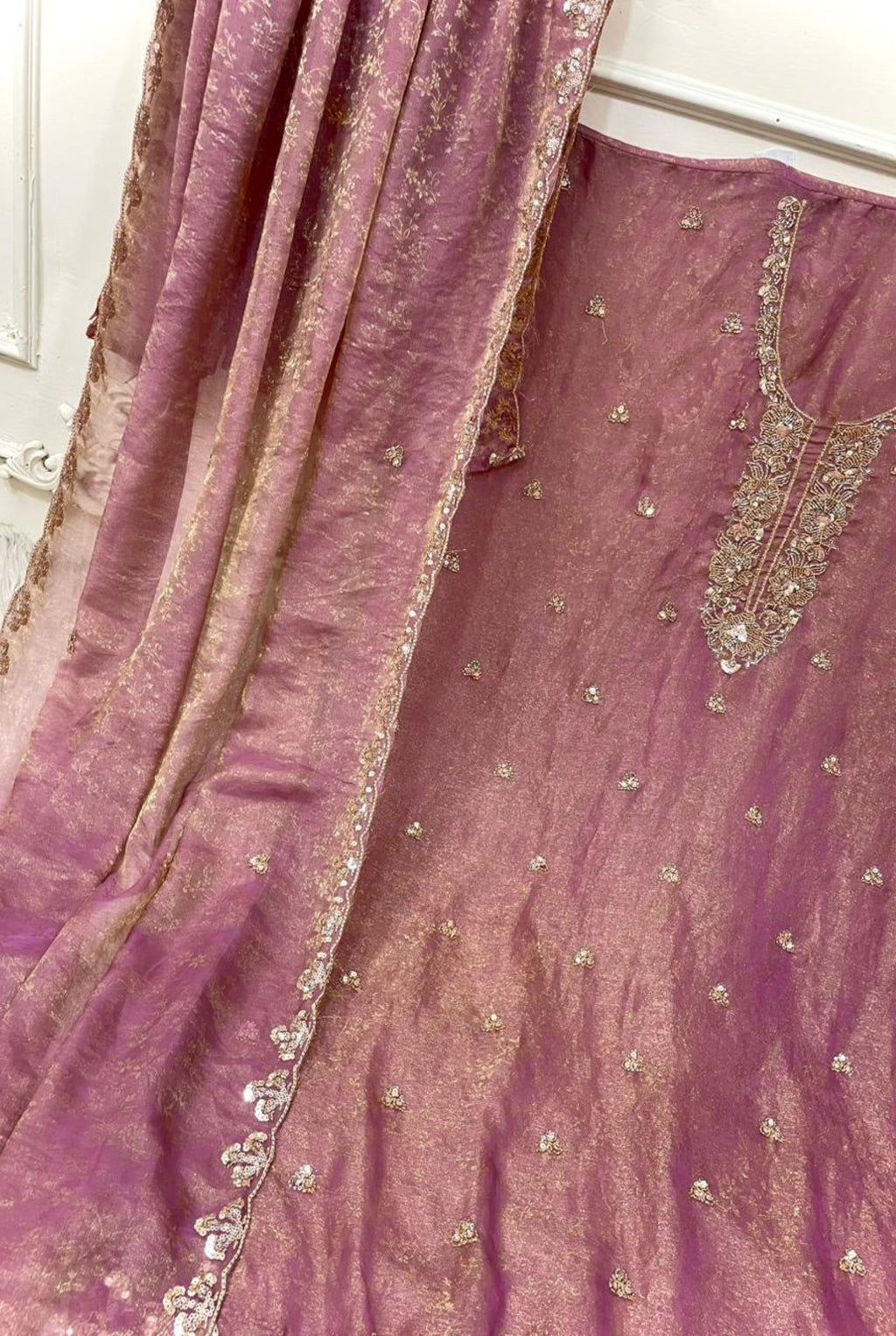 Elegant Shimmer Organza Designer Set | 03