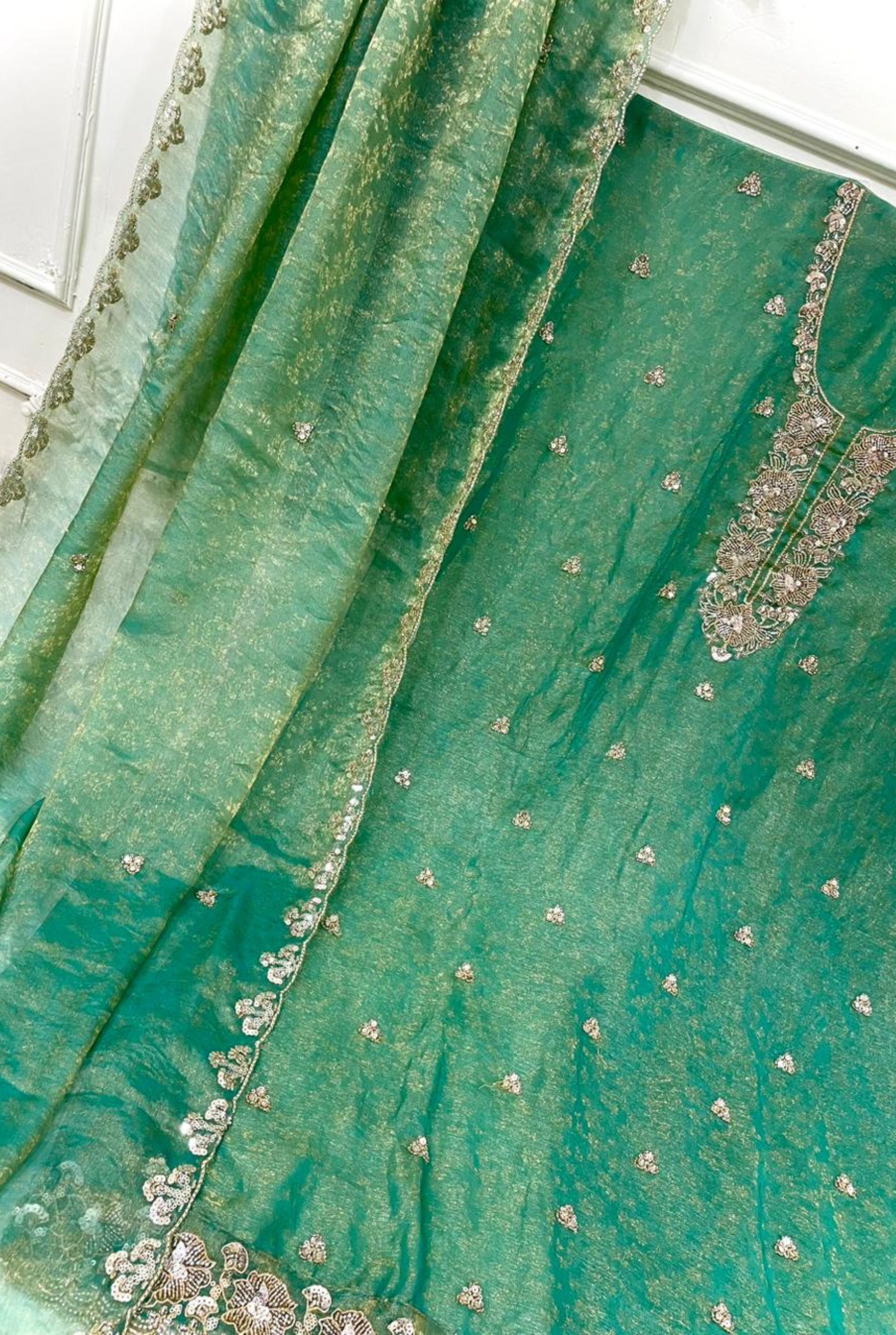 Elegant Shimmer Organza Designer Set | 01