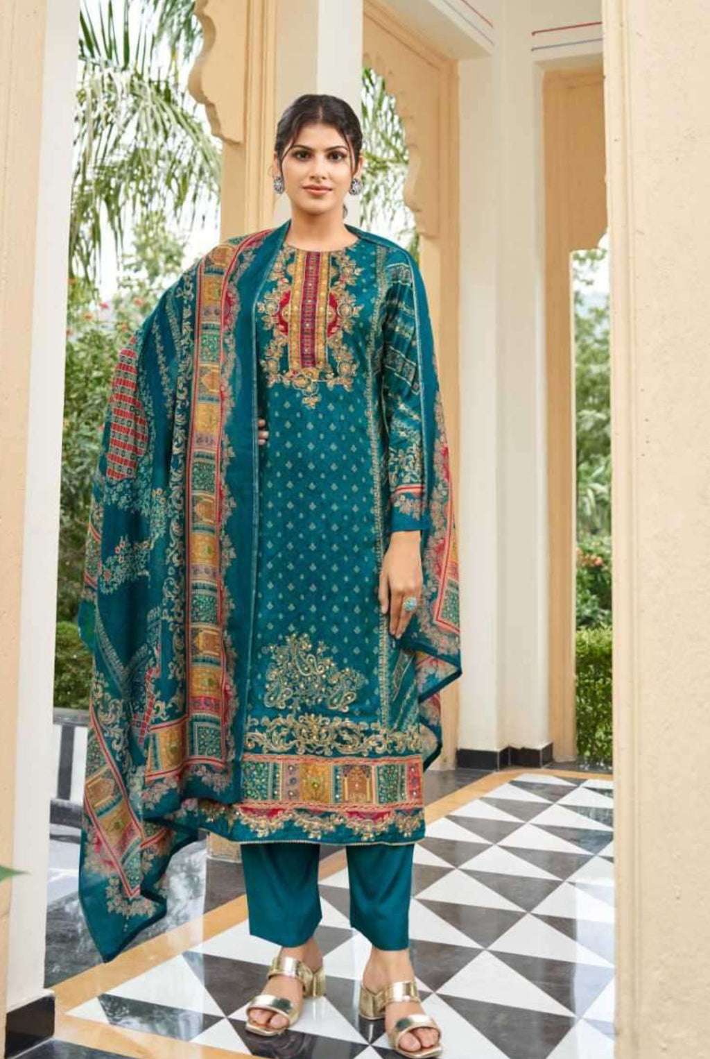 𝗖𝗹𝗮𝘀𝘀𝗶𝗰 𝗙𝗹𝗼𝗿𝗮𝗹 𝗘𝗺𝗯𝗿𝗼𝗶𝗱𝗲𝗿𝗲𝗱 𝗠𝘂𝘀𝗹𝗶𝗻 𝗦𝗲𝘁 | 𝟳𝟮𝟬𝟰