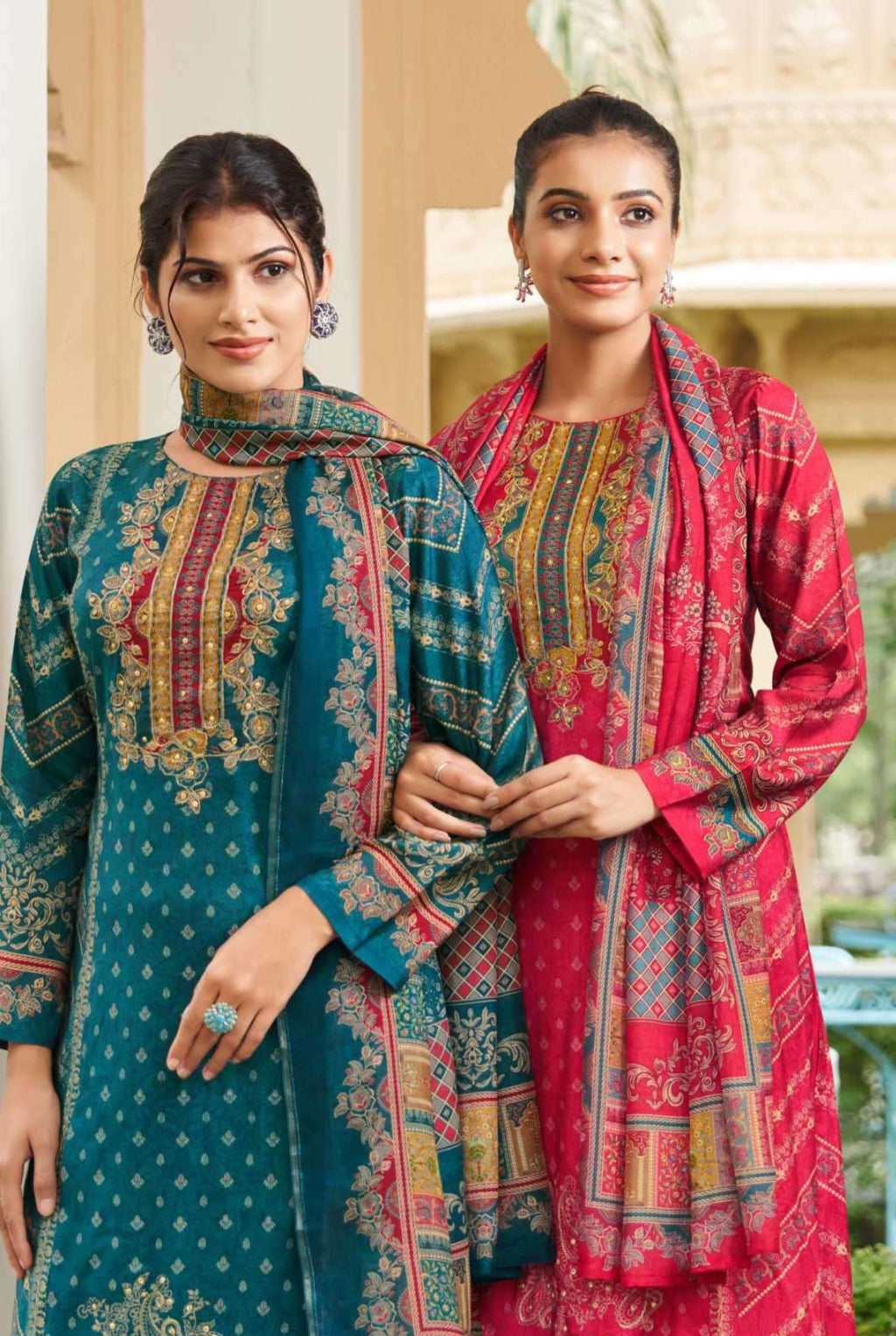 𝗖𝗹𝗮𝘀𝘀𝗶𝗰 𝗙𝗹𝗼𝗿𝗮𝗹 𝗘𝗺𝗯𝗿𝗼𝗶𝗱𝗲𝗿𝗲𝗱 𝗠𝘂𝘀𝗹𝗶𝗻 𝗦𝗲𝘁 | 𝟳𝟮𝟬𝟯