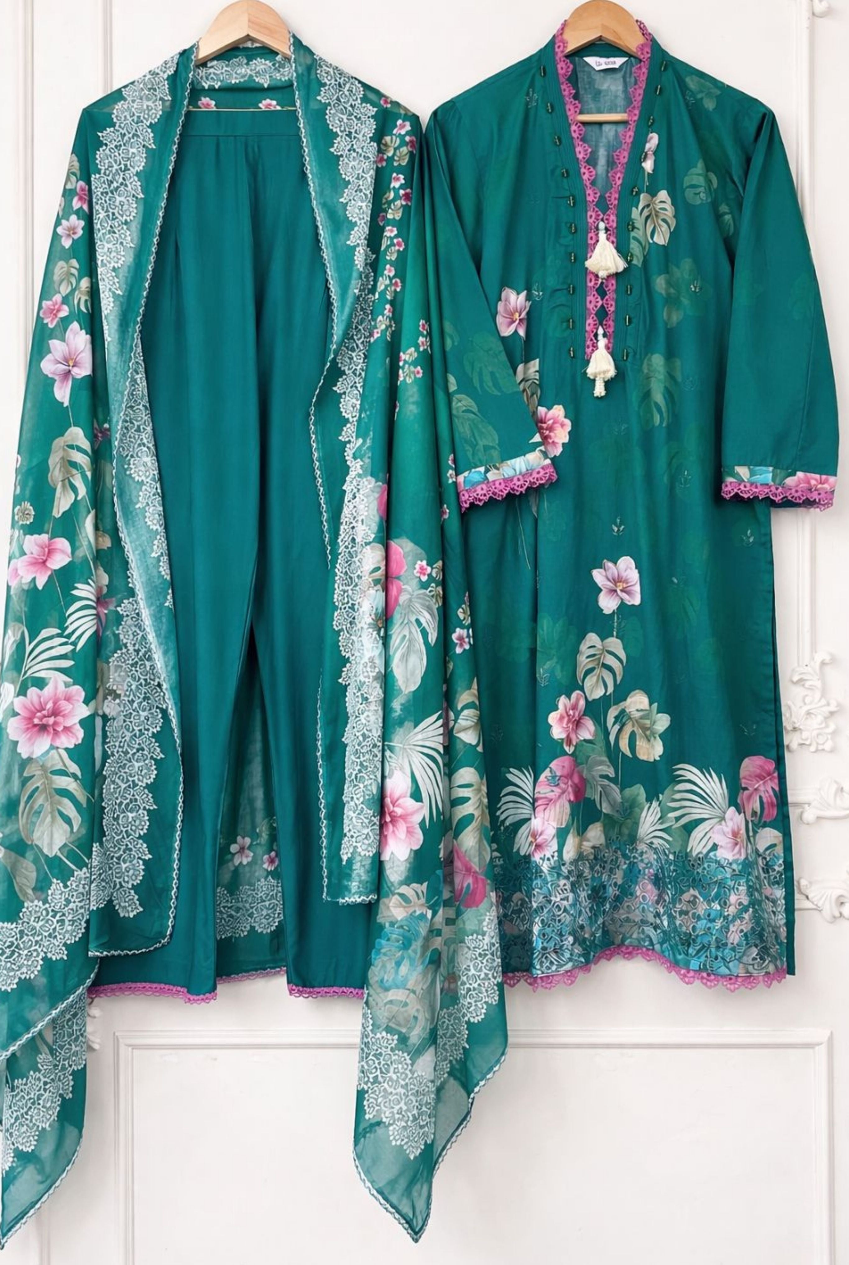 Floral Printed Kurta Set | 2201-2202