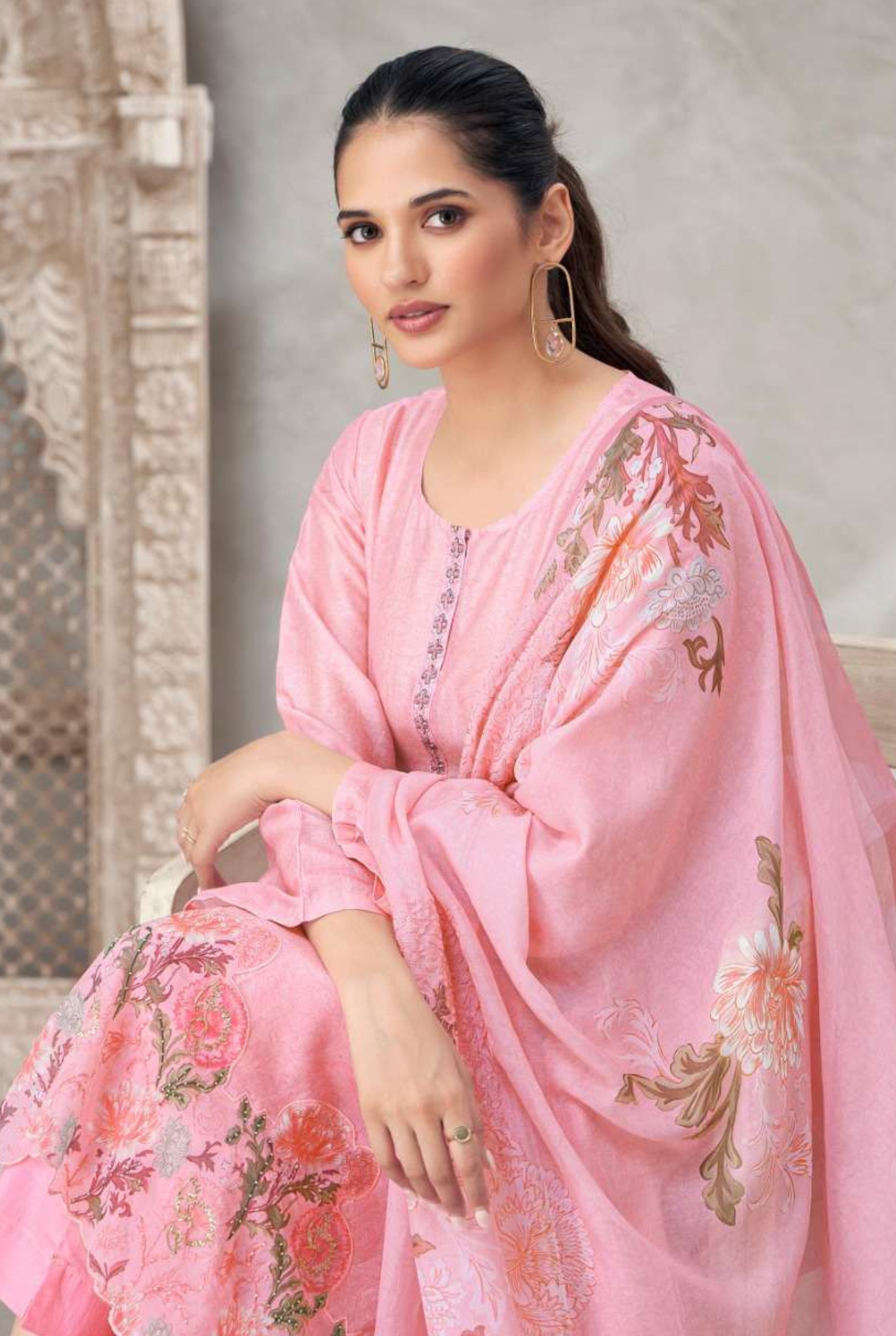 Luxury Muslin Silk Set | 6596