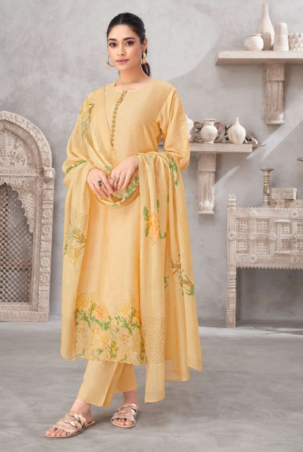 Luxury Muslin Silk Set | 6589