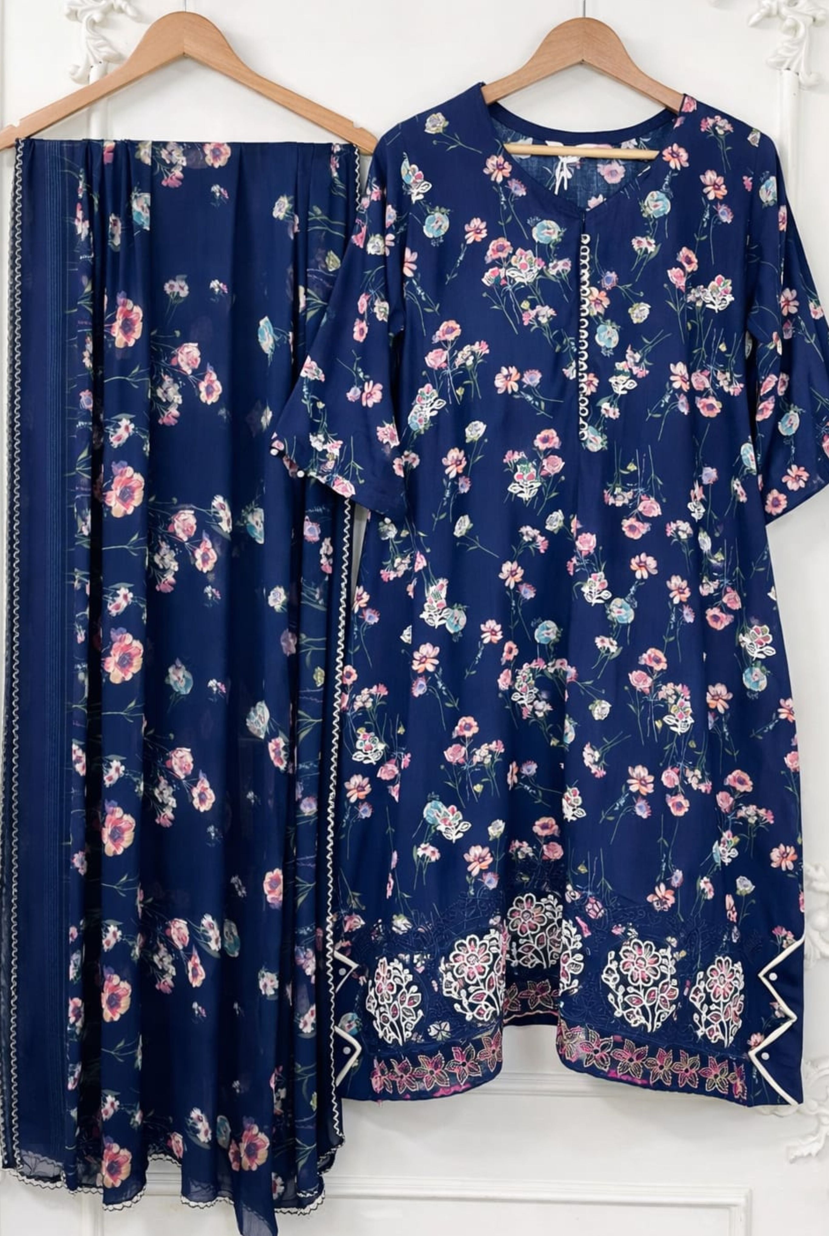 Noor-e-Luxury A-Line Kurta Set | 201-203