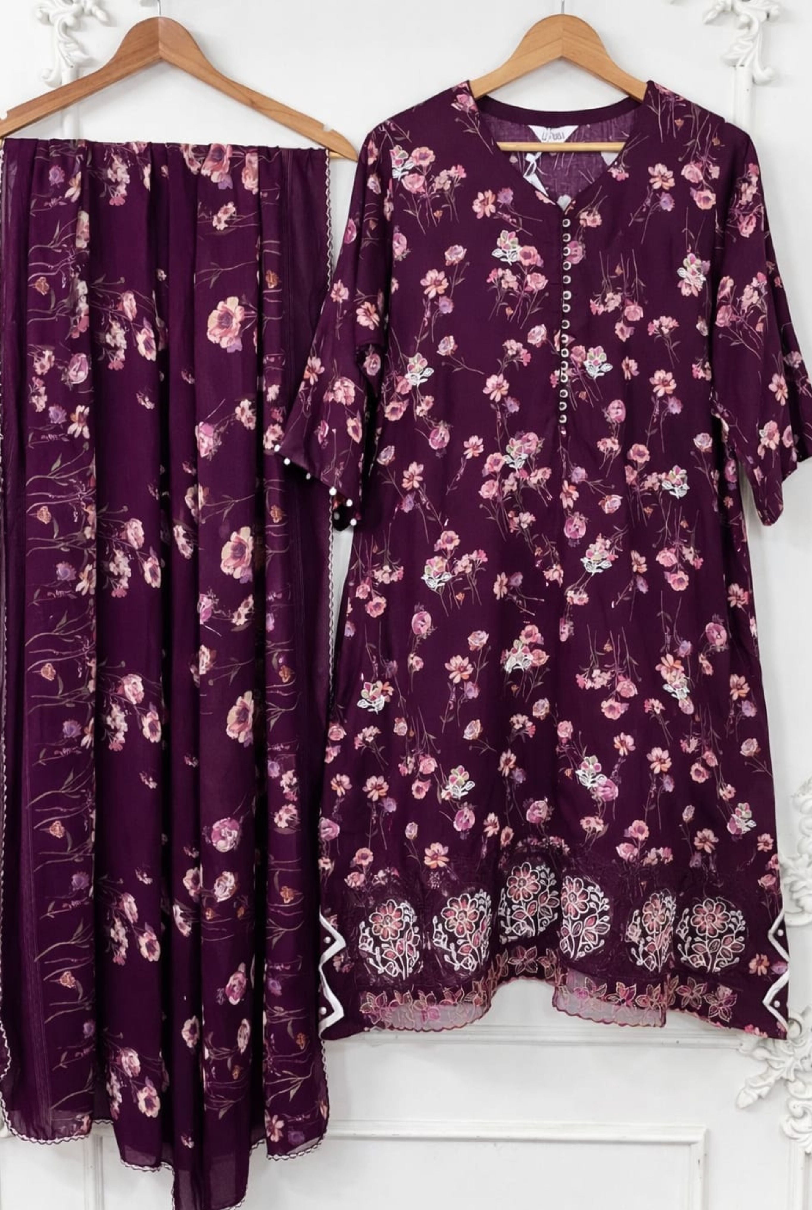 Noor-e-Luxury A-Line Kurta Set | 201-203