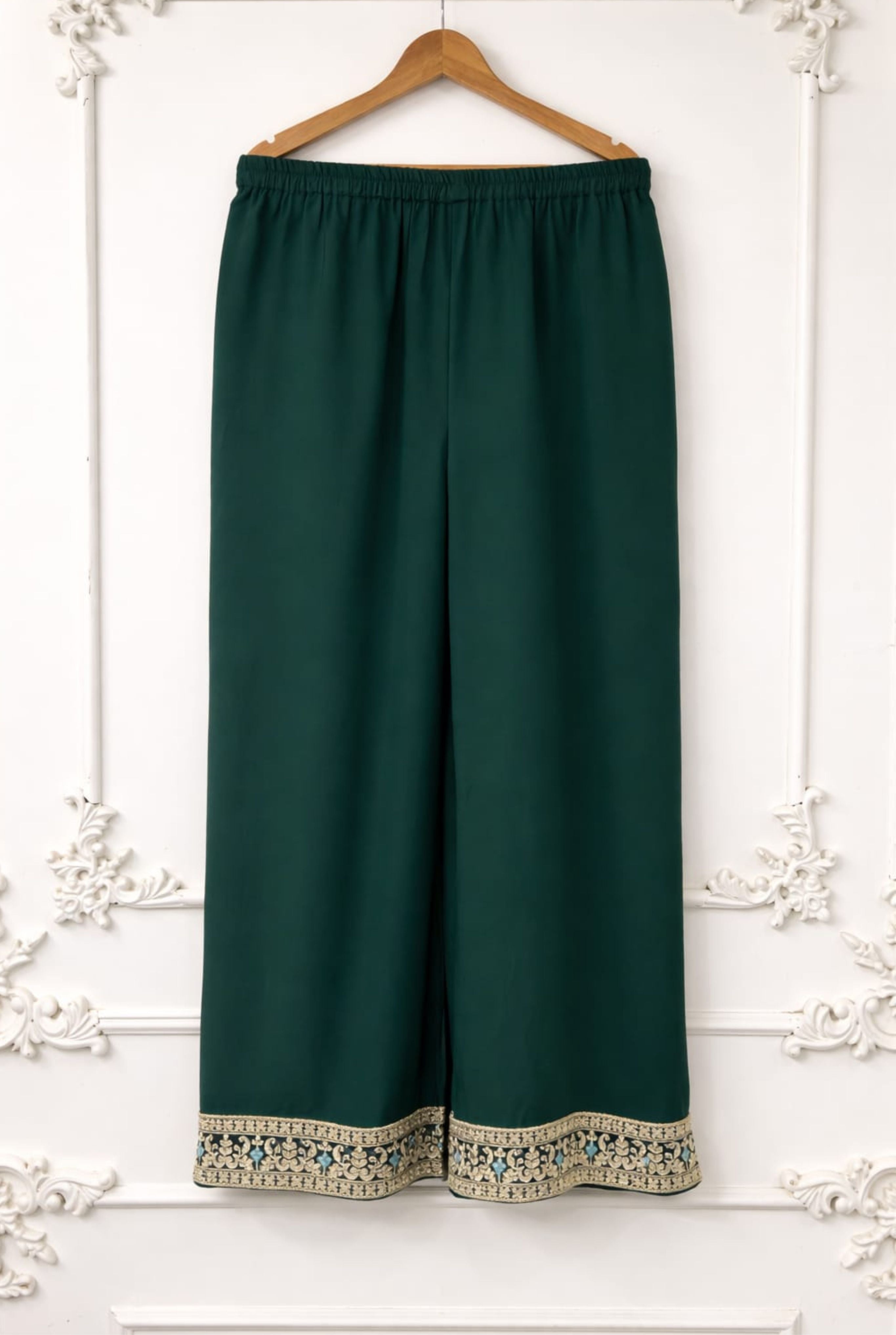 Luxury Embroidered Straight Georgette Gawn | 801