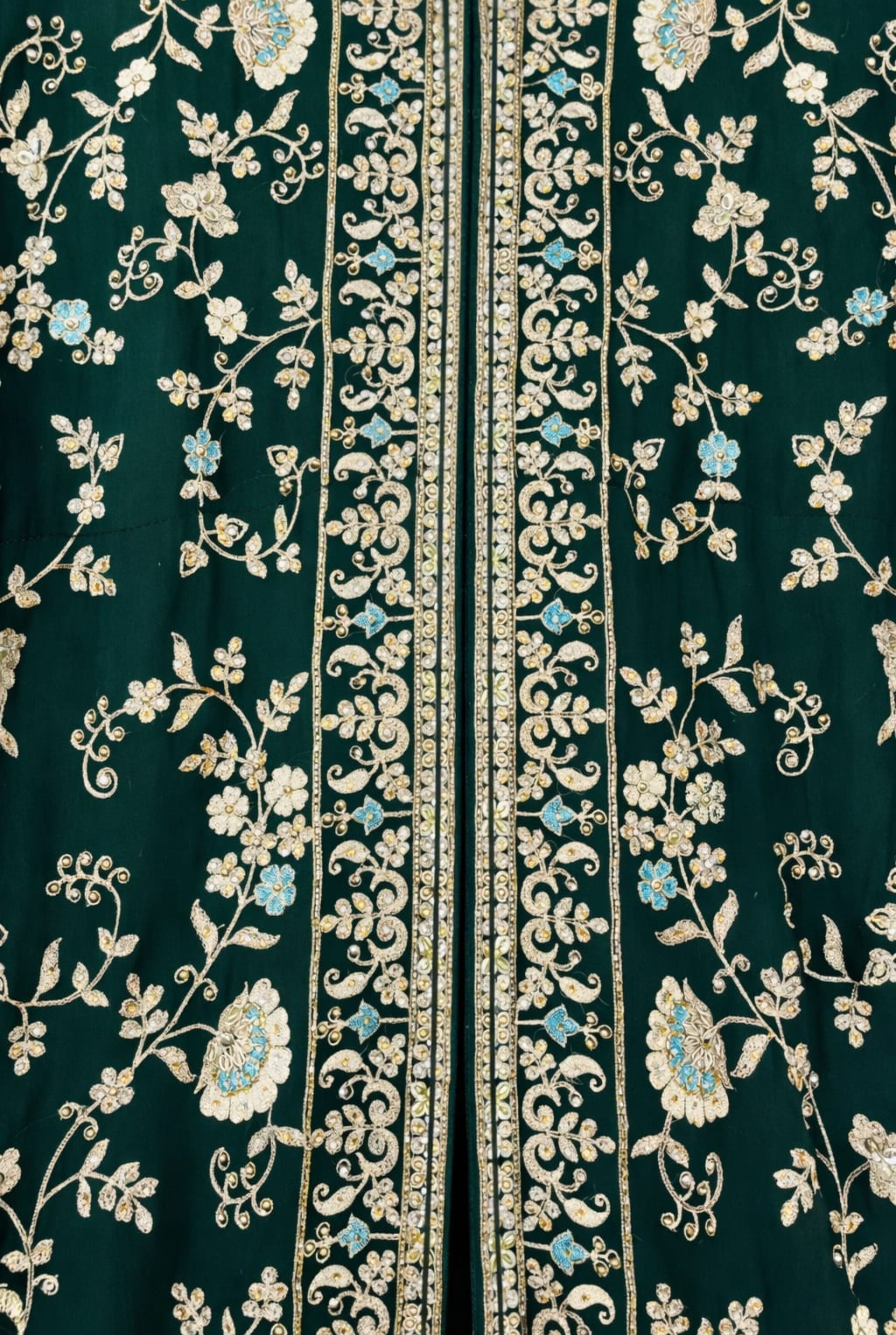 Luxury Embroidered Straight Georgette Gawn | 801