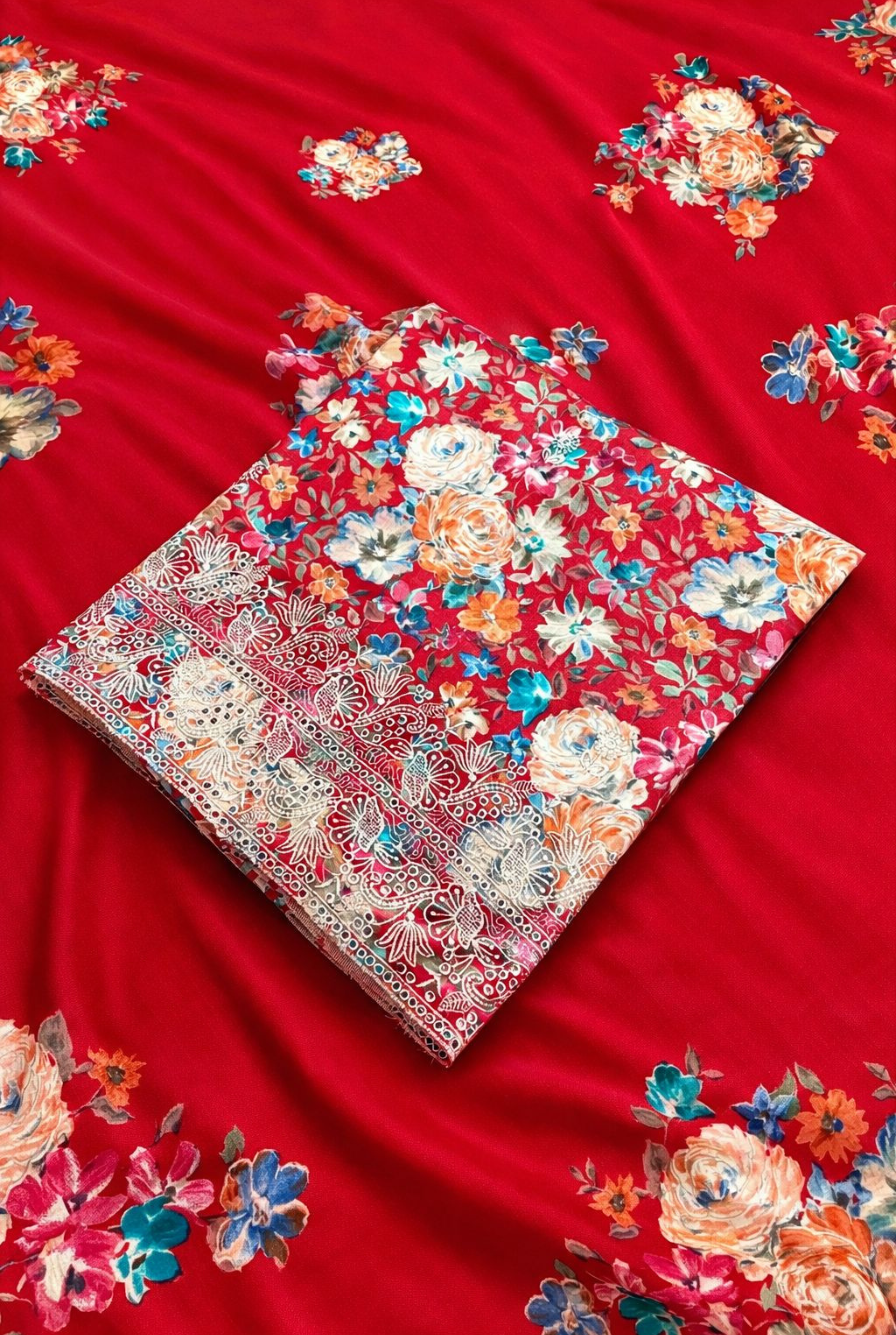FLORAL SADABAHAR EMB BOTTOM SMR50
