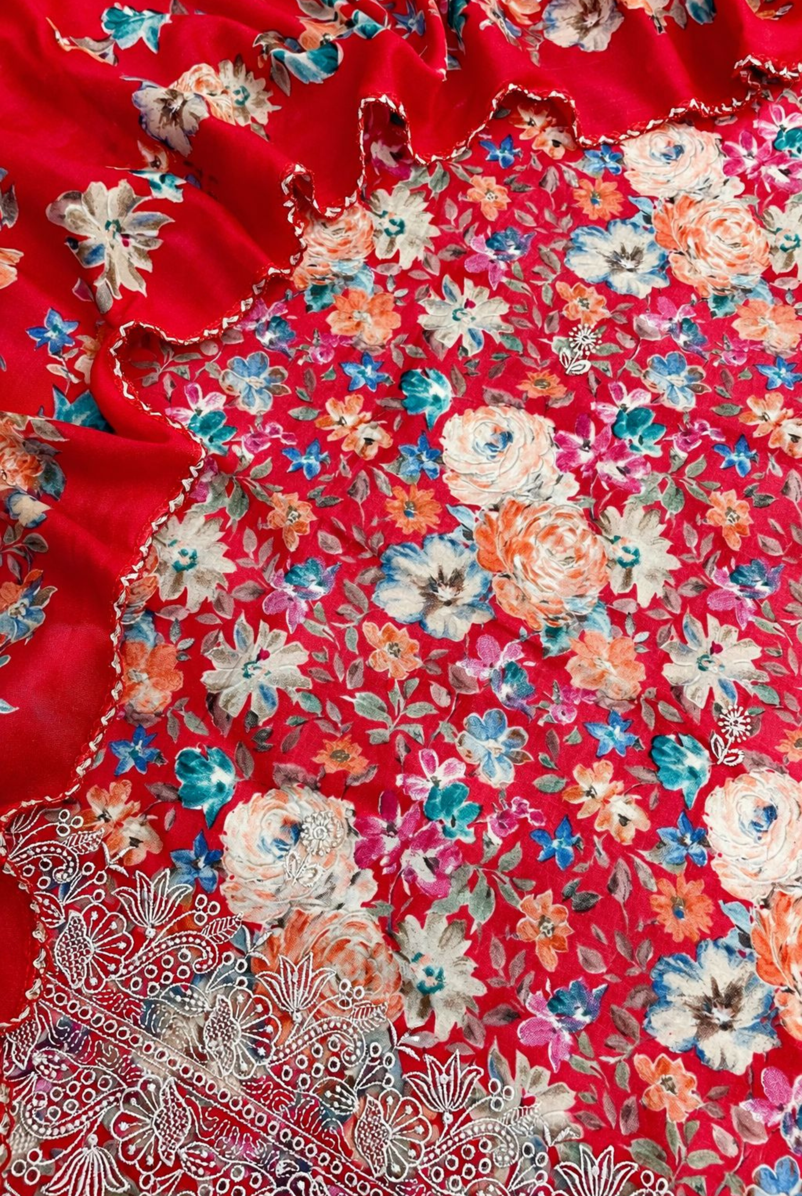FLORAL SADABAHAR EMB BOTTOM SMR50