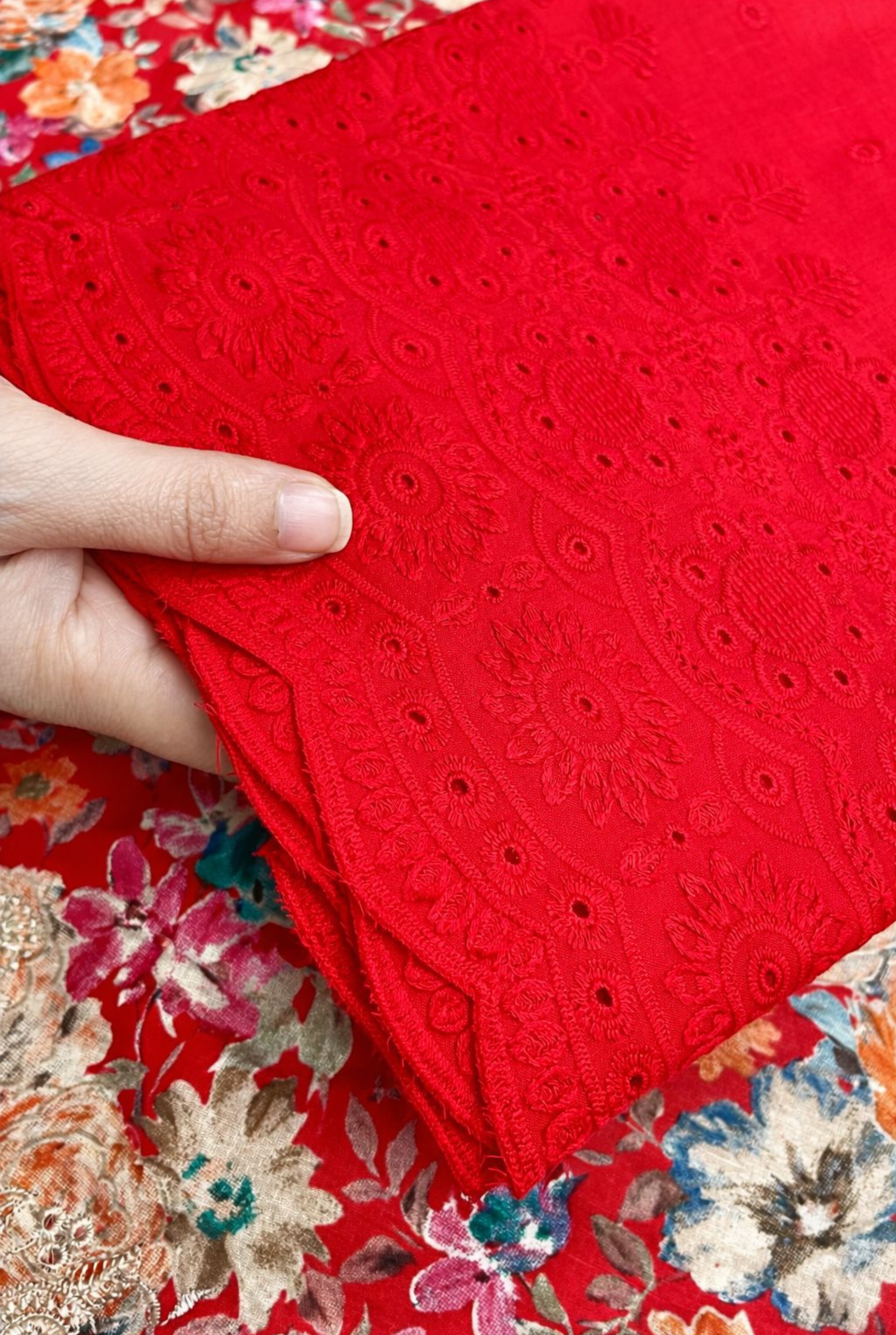 FLORAL SADABAHAR EMB BOTTOM SMR50