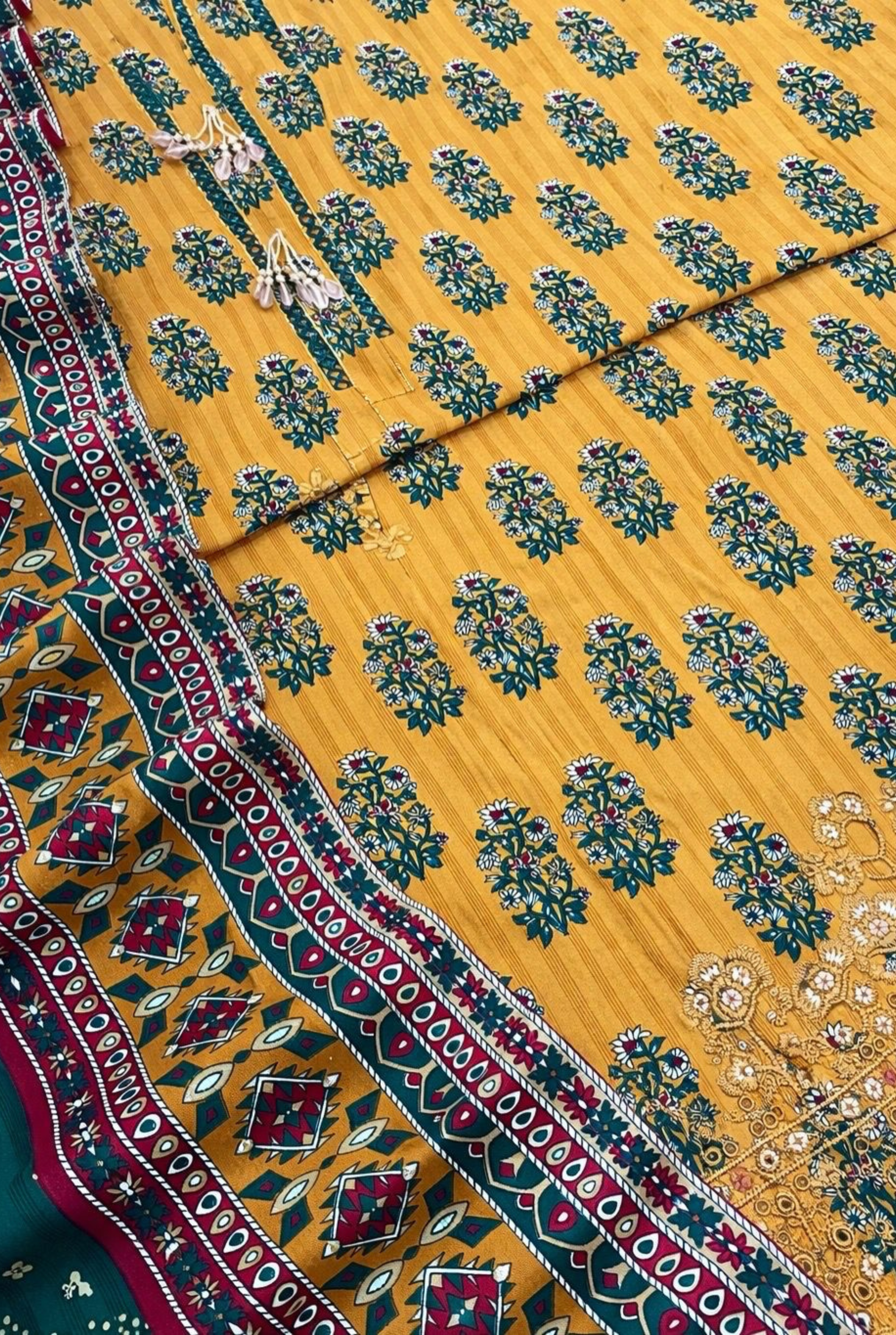 Fancy Embroidered Cotton Set | 201 - 205