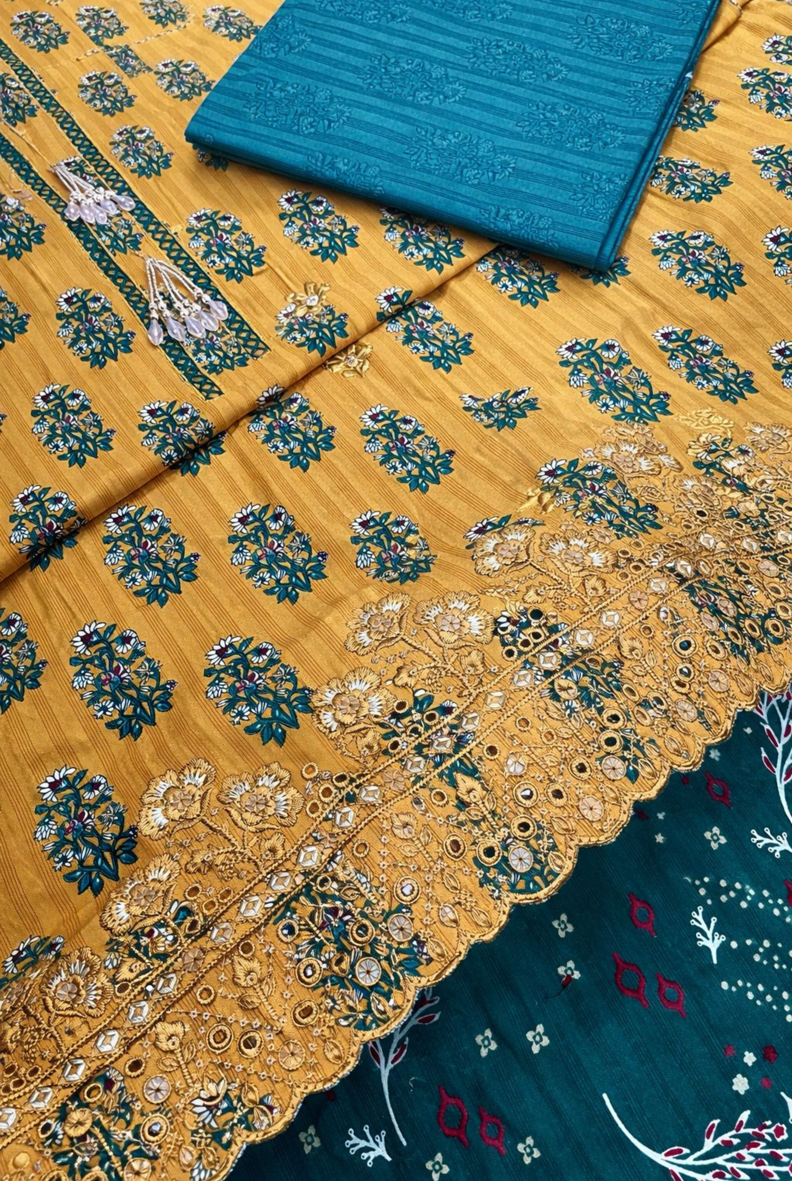 Fancy Embroidered Cotton Set | 201 - 205