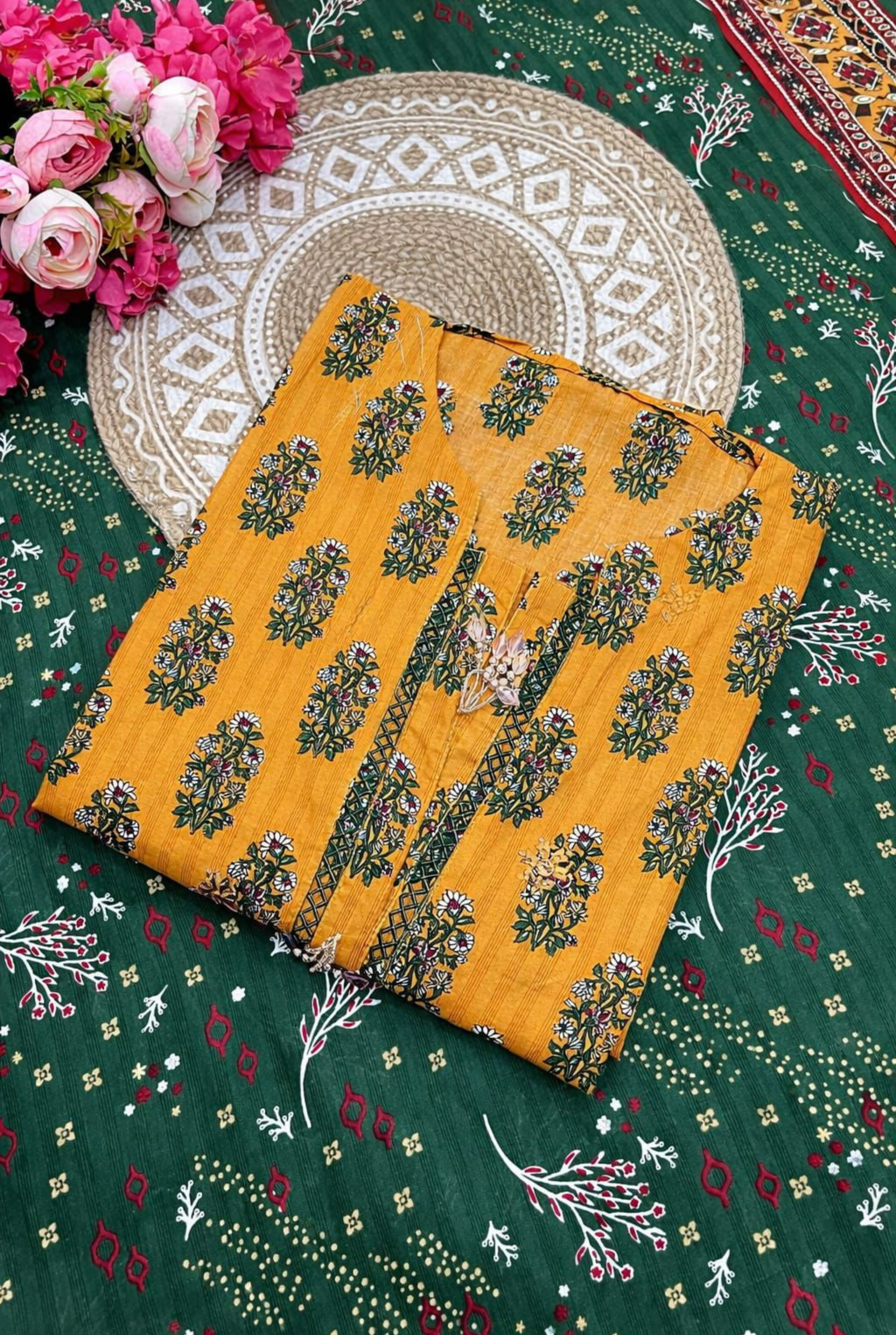 Fancy Embroidered Cotton Set | 201 - 205
