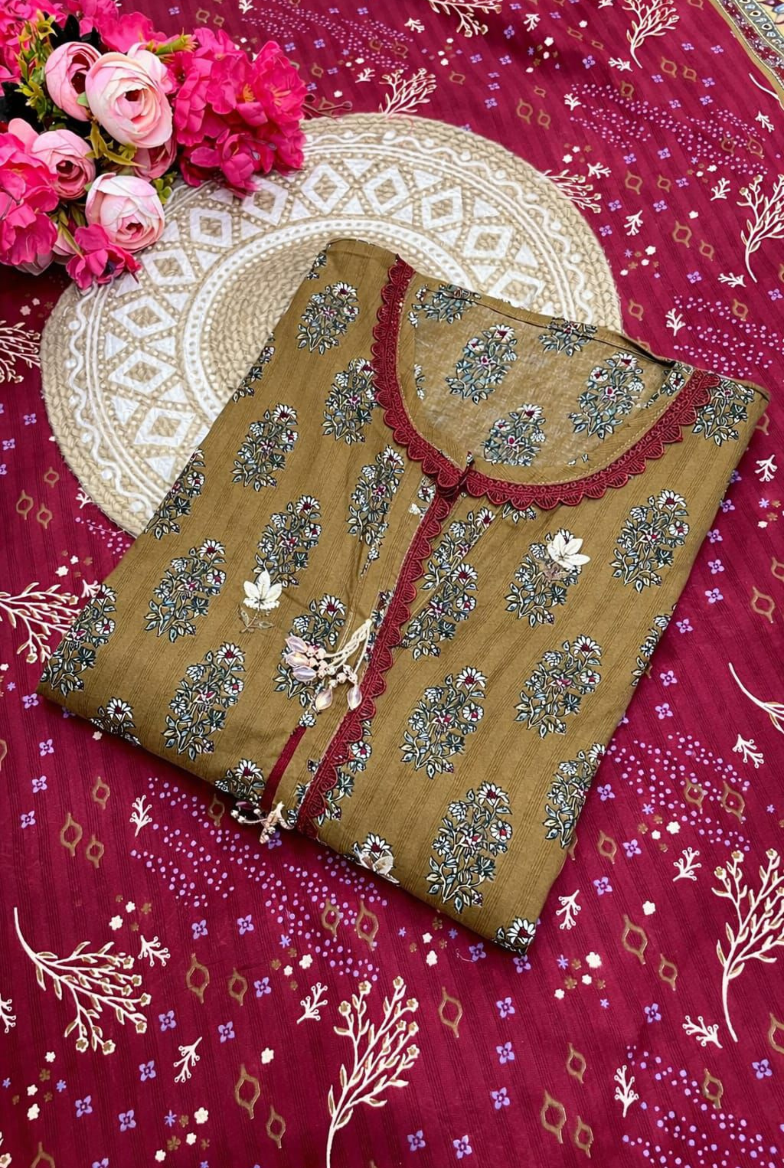 Fancy Embroidered Cotton Set | 201 - 205