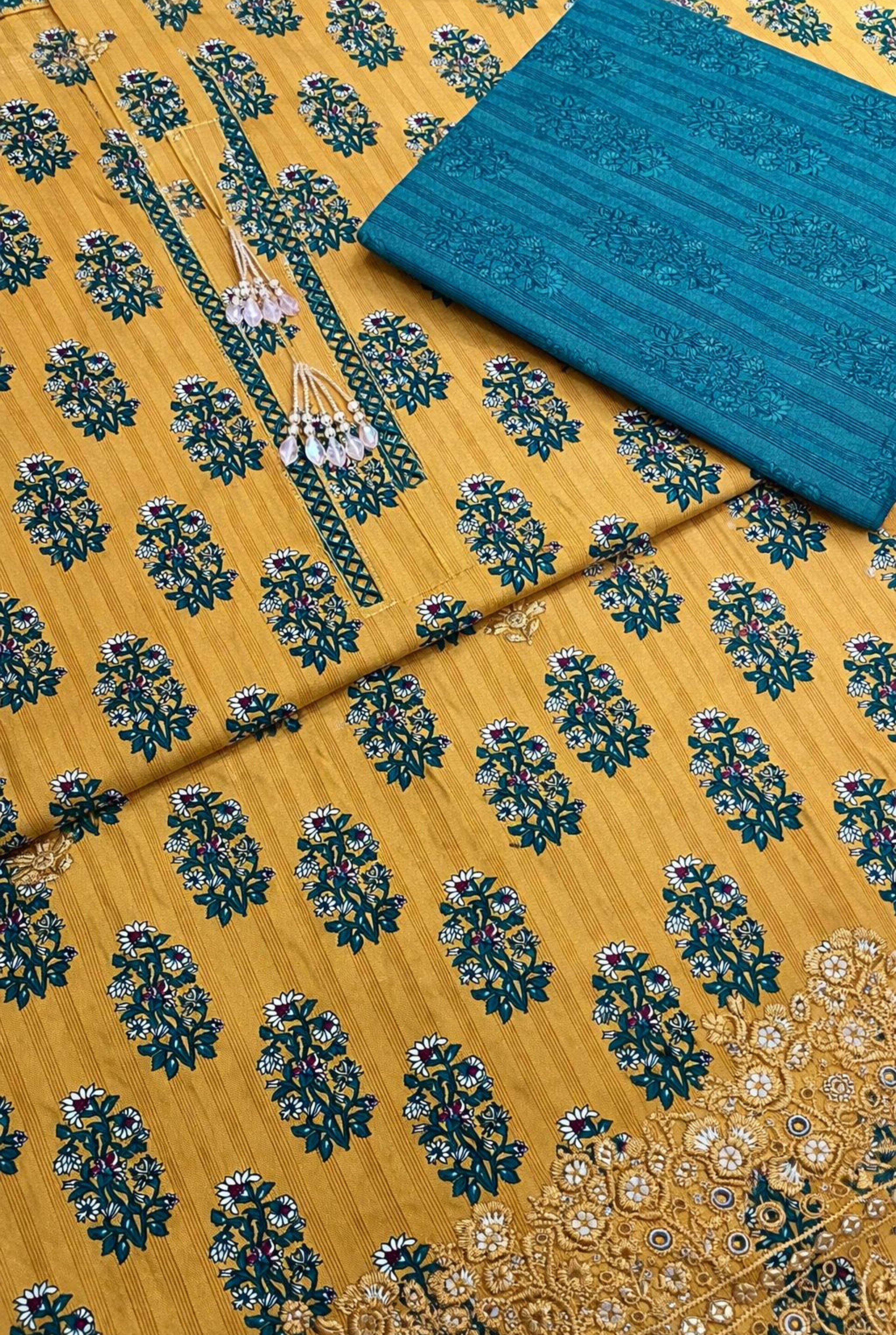 Fancy Embroidered Cotton Set | 201 - 205
