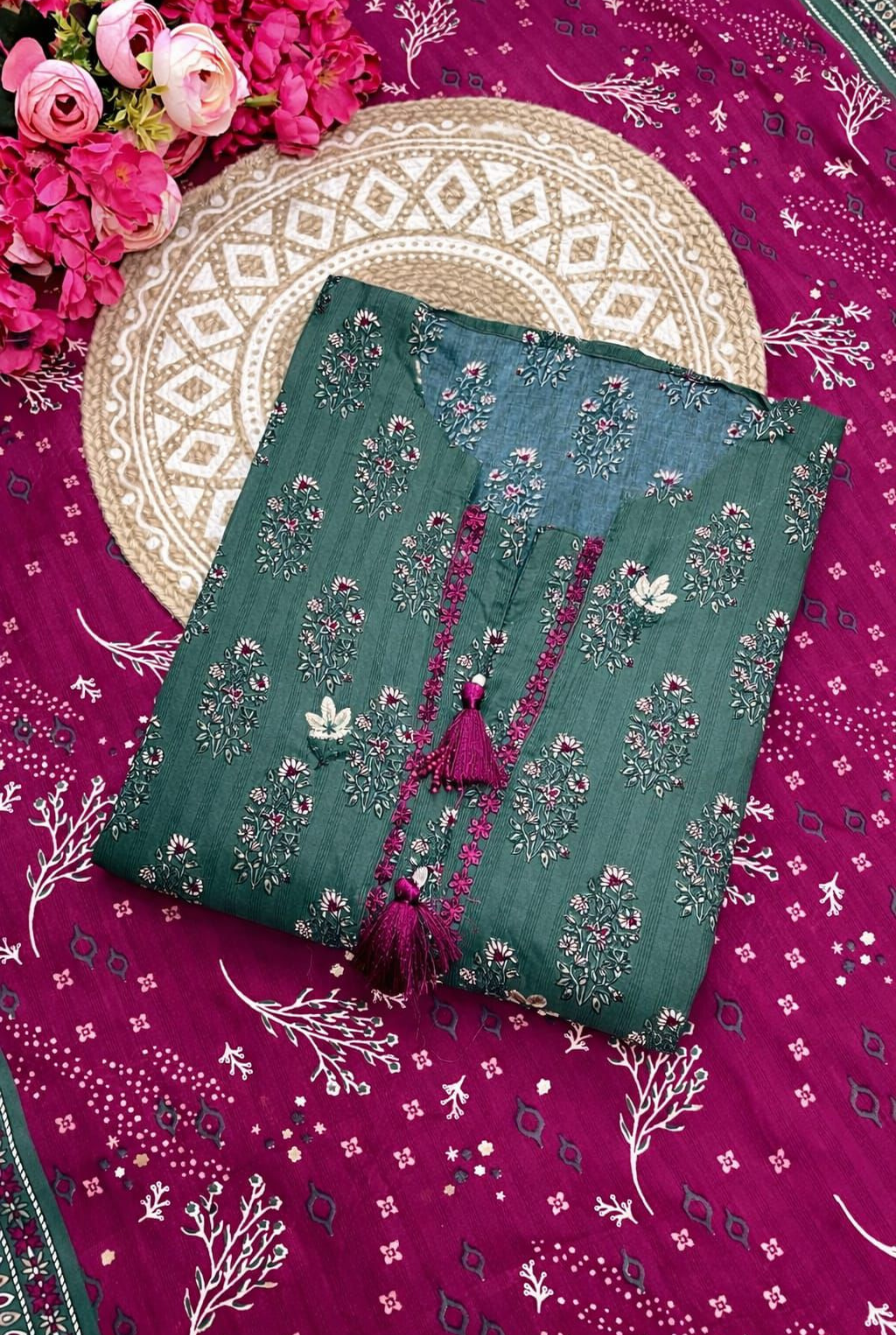 Fancy Embroidered Cotton Set | 201 - 205